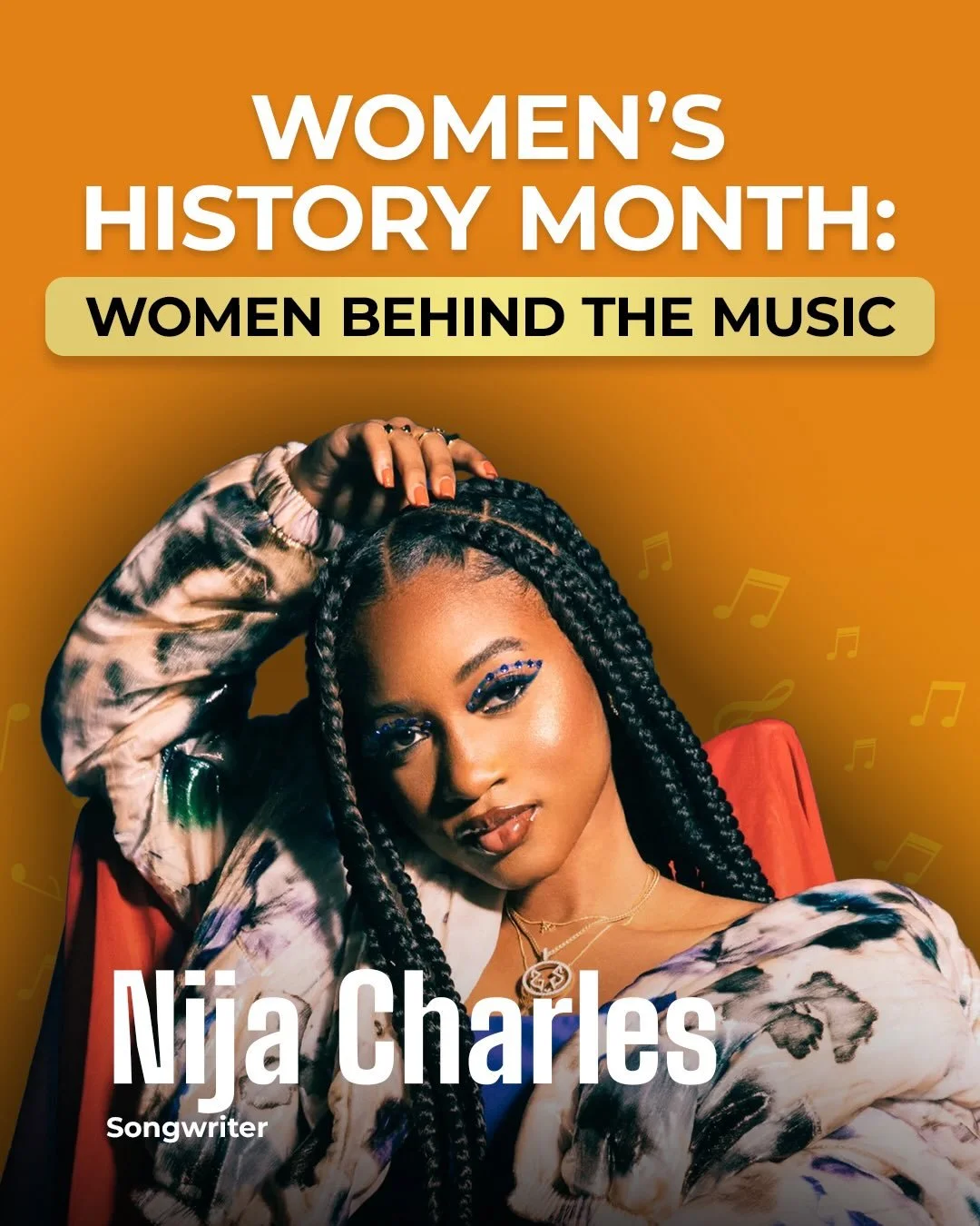 Celebrating Women Behind the Music 💜🎶

As we close out Women&rsquo;s History Month, we want to highlight Nija Charles 🎶A Grammy-award winning songwriter from New Jersey and one of the leading writers shaping today&rsquo;s R&amp;B and pop sound. 🔥