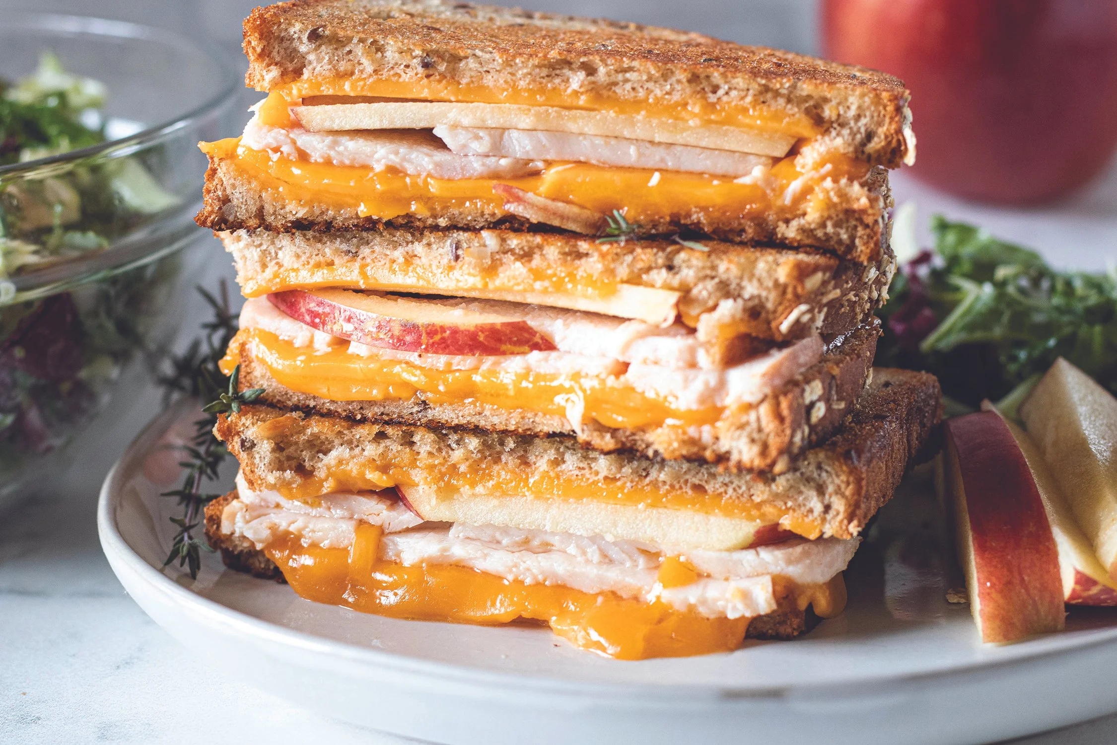 Chicken & Apple Grilled Cheese (Image courtesy HealthyFamilyProject.com)