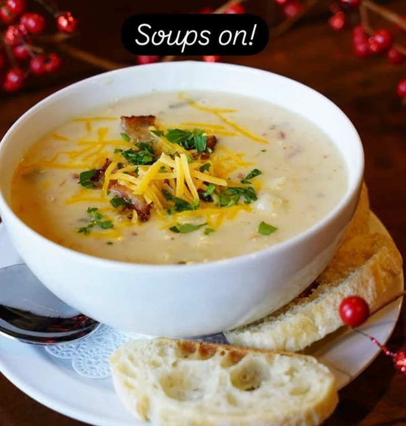 Get cozy with a hot bowl of soup from @staveandstone. &quot;If this isn&rsquo;t soup weather, we don&rsquo;t know what is! Check our posts for our soup of the week specials. Hours 12 - 6 pm Daily. 21 plus please.&quot;

#staveandstonewinery #soupweat
