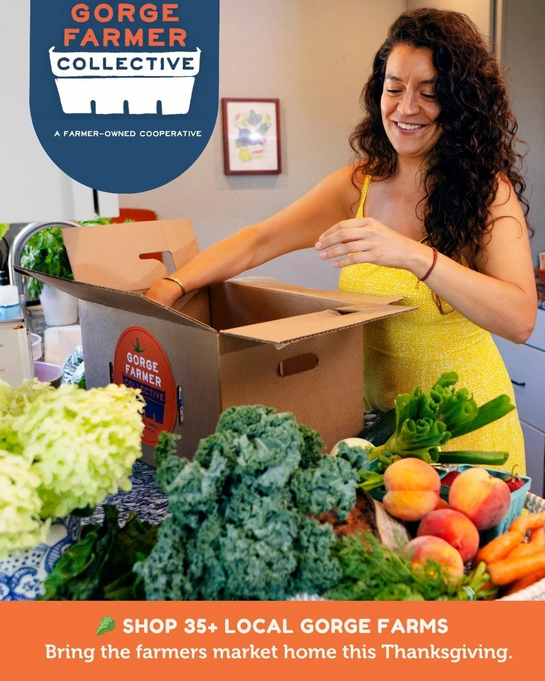 This Thanksgiving, bring the farmers market home and fill your table with the flavors of the Gorge.

Our friends at @gorgefarmercollective make it easy to order from over 35 local farms. Shop their online marketplace for vegetables, bread, flowers, p