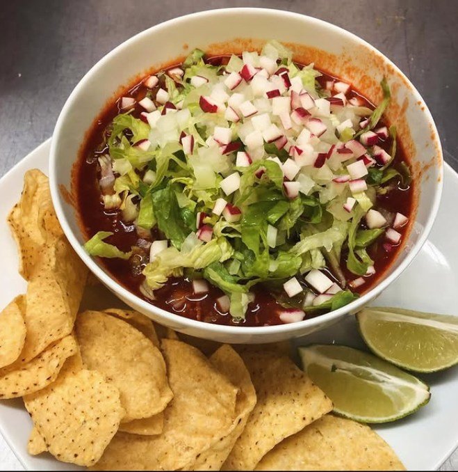@crushcidercafe and @monarca_mex_grill's weekend special is a warm, hearty bowl of Pozole, a traditional Mexican stew made with tender pork, hominy, and a rich, flavorful broth. It&rsquo;s the perfect comfort food to warm you up! 🌶️🍲

🕕 All weeken