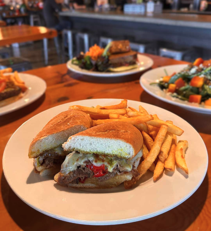 Full Sail Brewing's Cheesesteak Sandwich