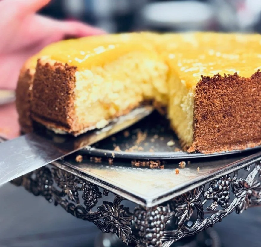 @domainepouillon 
Some desserts don&rsquo;t need much convincing &mdash; but a slice of house-made New York&ndash;style cheesecake topped with bright lemon curd definitely gets our attention. 🍋

This sweet little number is part of Saturday Supper, h