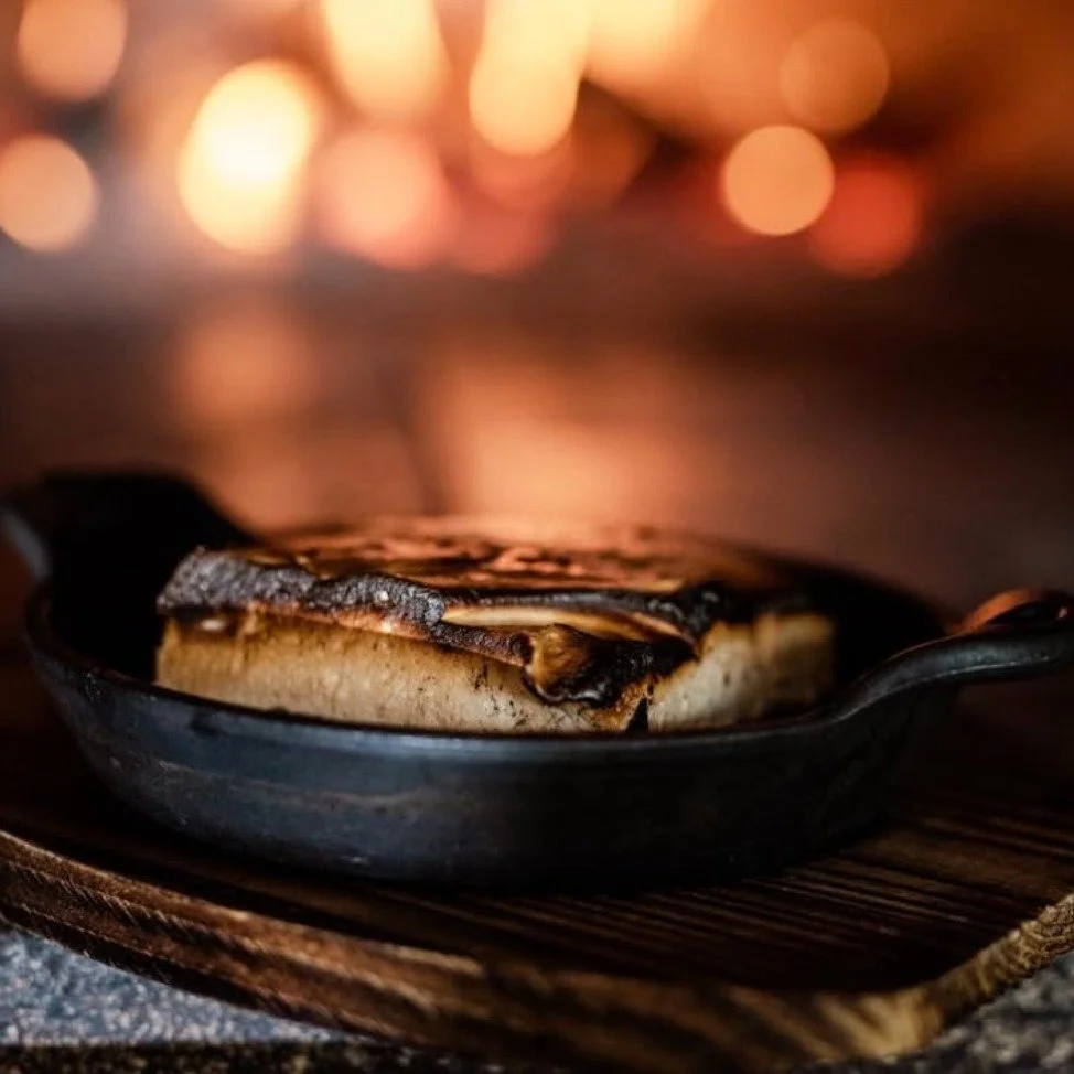 From @solsticepizza:
"We know s&rsquo;mores are not what you typically expect when dining out, but we will go out on a limb here to self-proclaim ours is THE BEST!

House-made honey marshmallow fluff layered on top of chocolate ganache, and our 