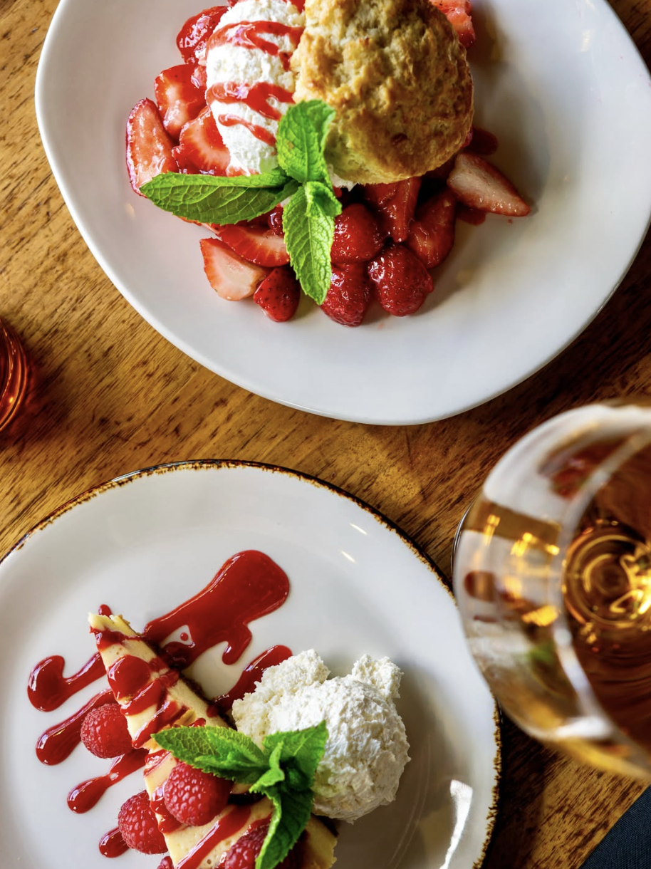 Riverside Restaurant's New Strawberry Desserts
