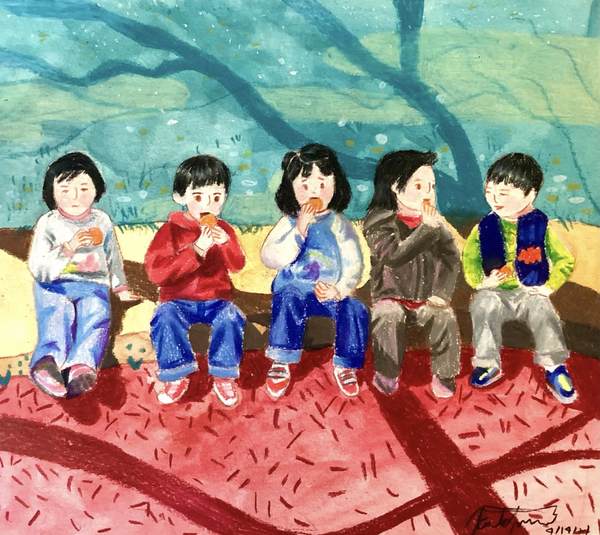 Once Upon a Time (Colored Pencil on Watercolor)
