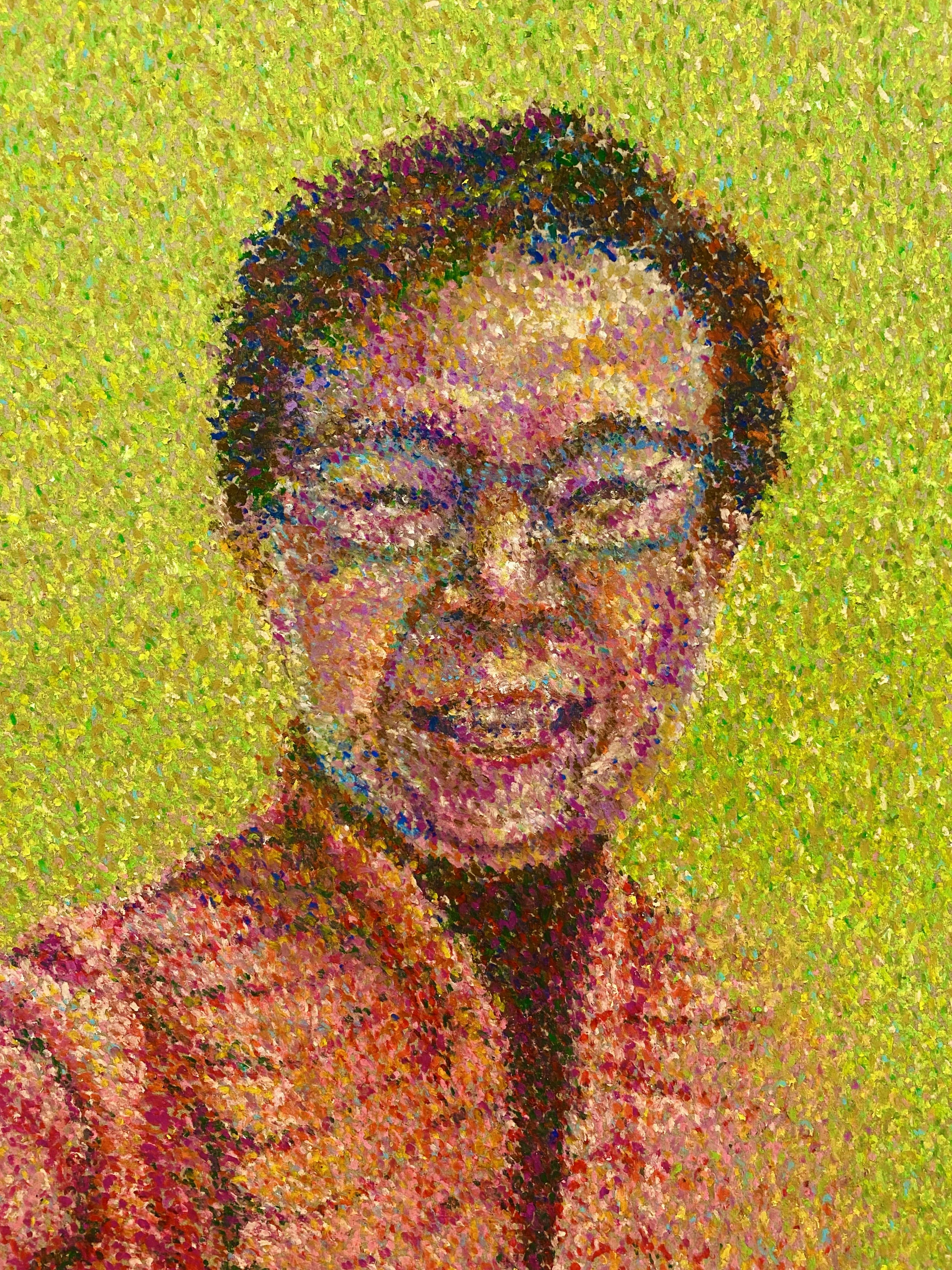 阿嬤 (Oil pastel on paper 18' x 24')