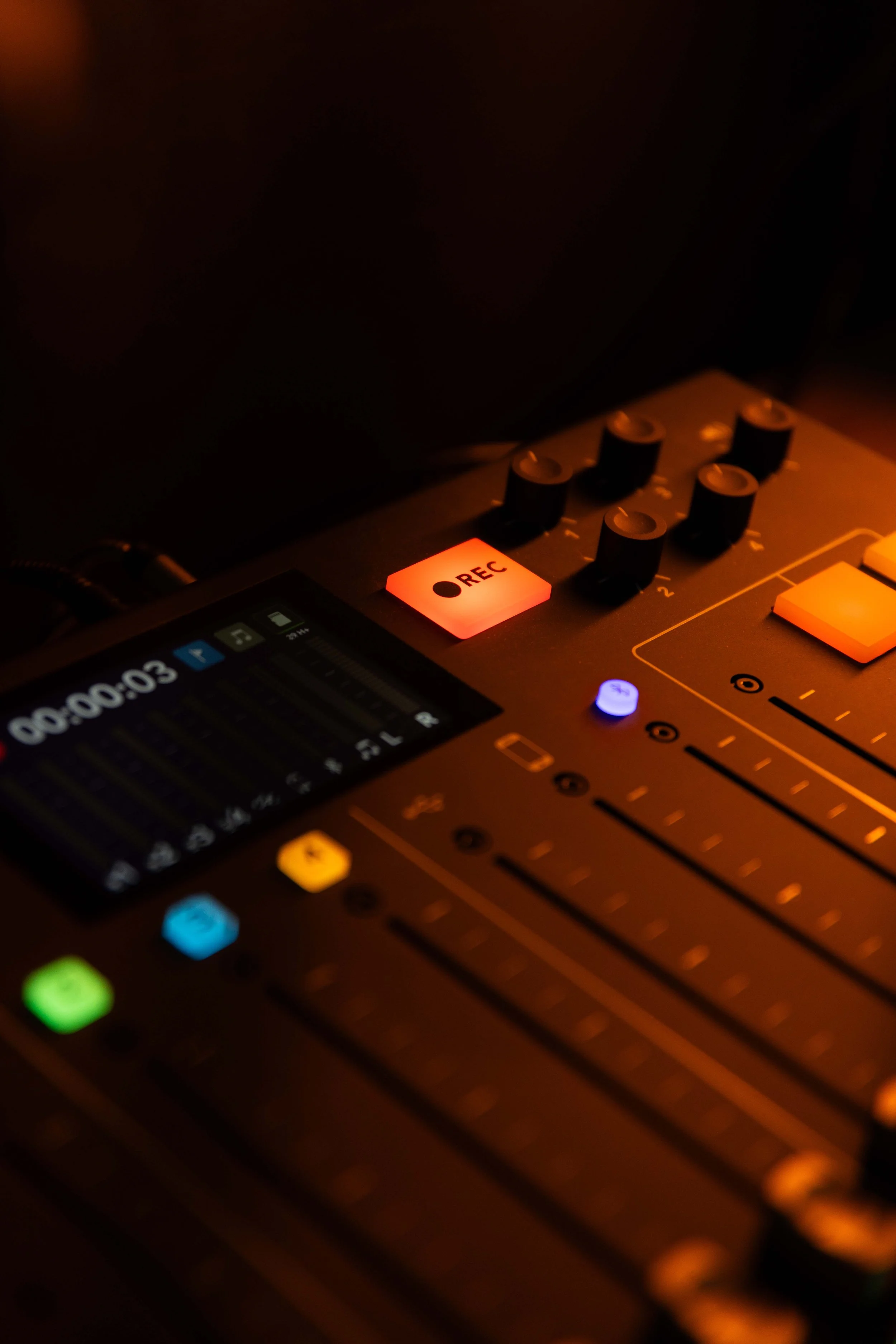 Rode Audio Mixer at RenVision Media Podcast Studio