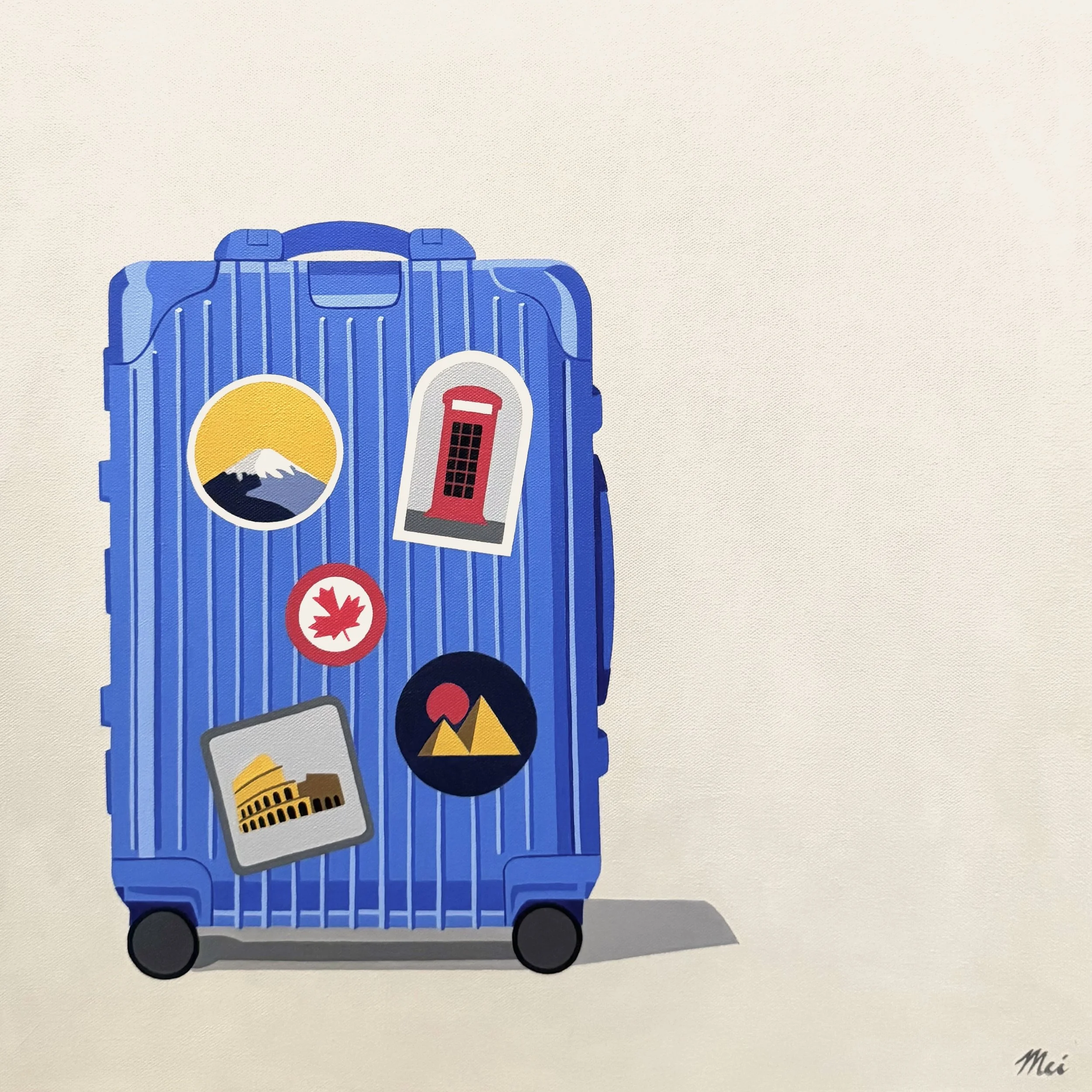 Sticker Stories Blue (24x24")
