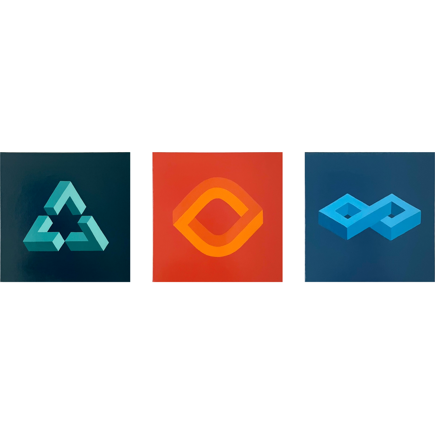 Impossible Shapes (12in x 12in each)