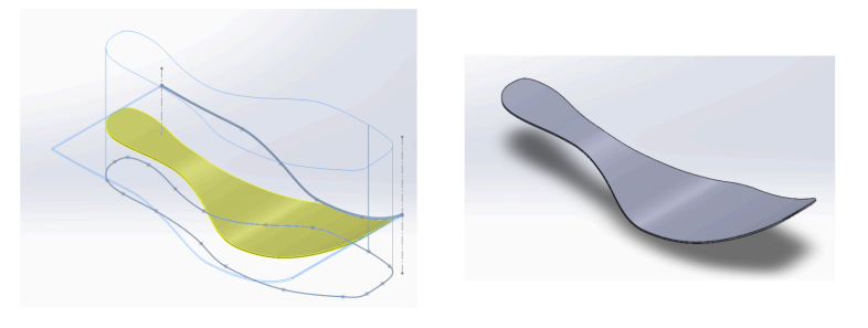(5) Our CAD model replicating the carbon plate.