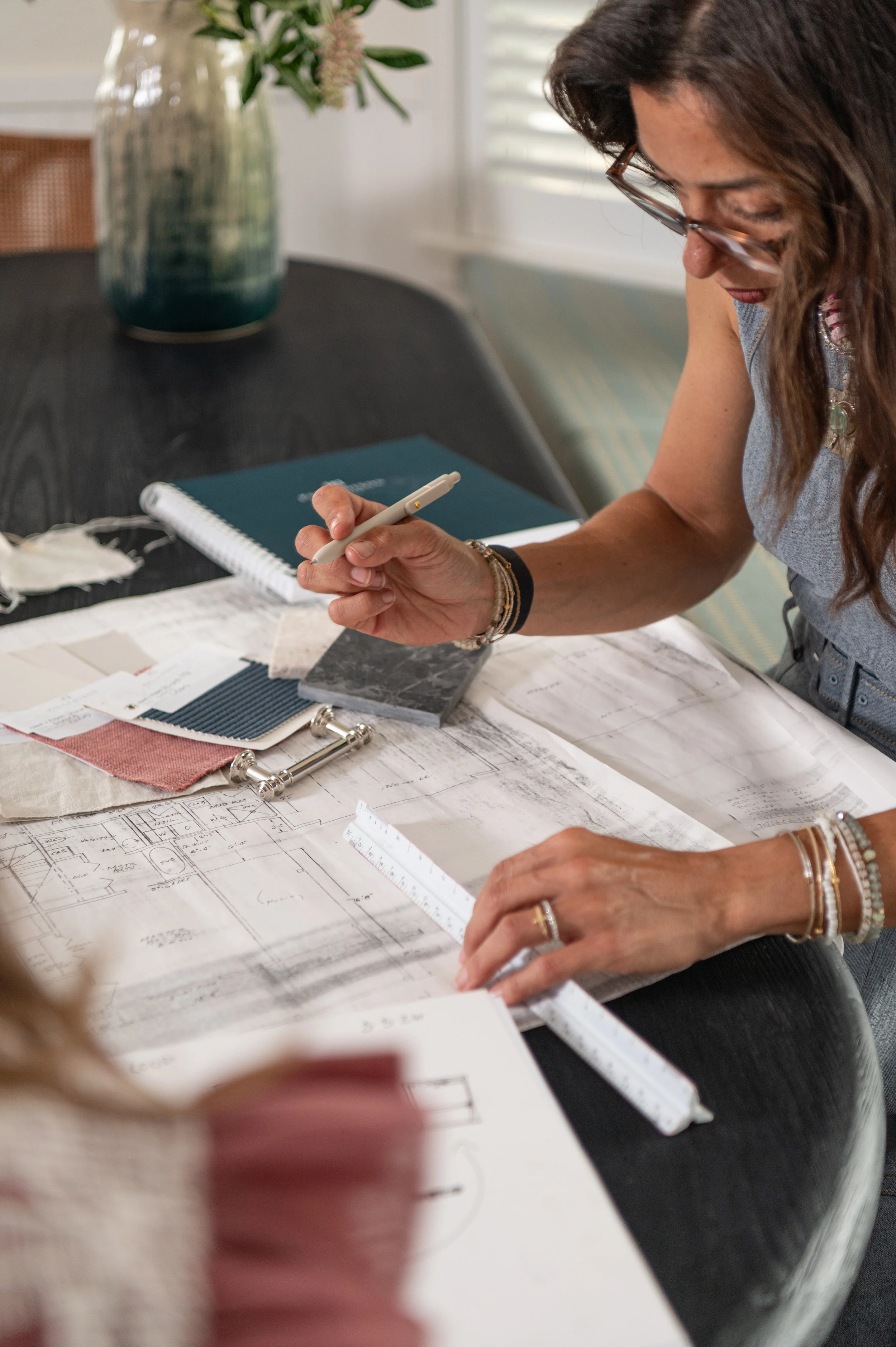 Houston interior design firm construction plans