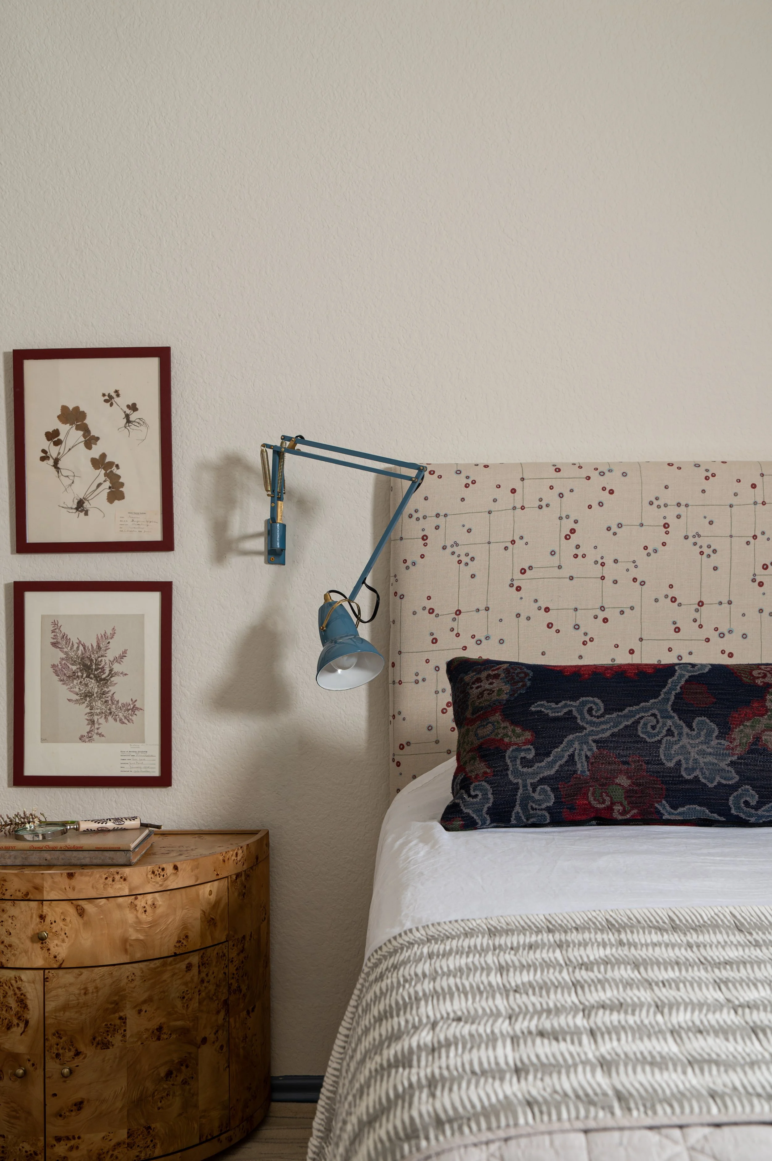 Custom headboard in Houston Texas by Paula Dixon Design