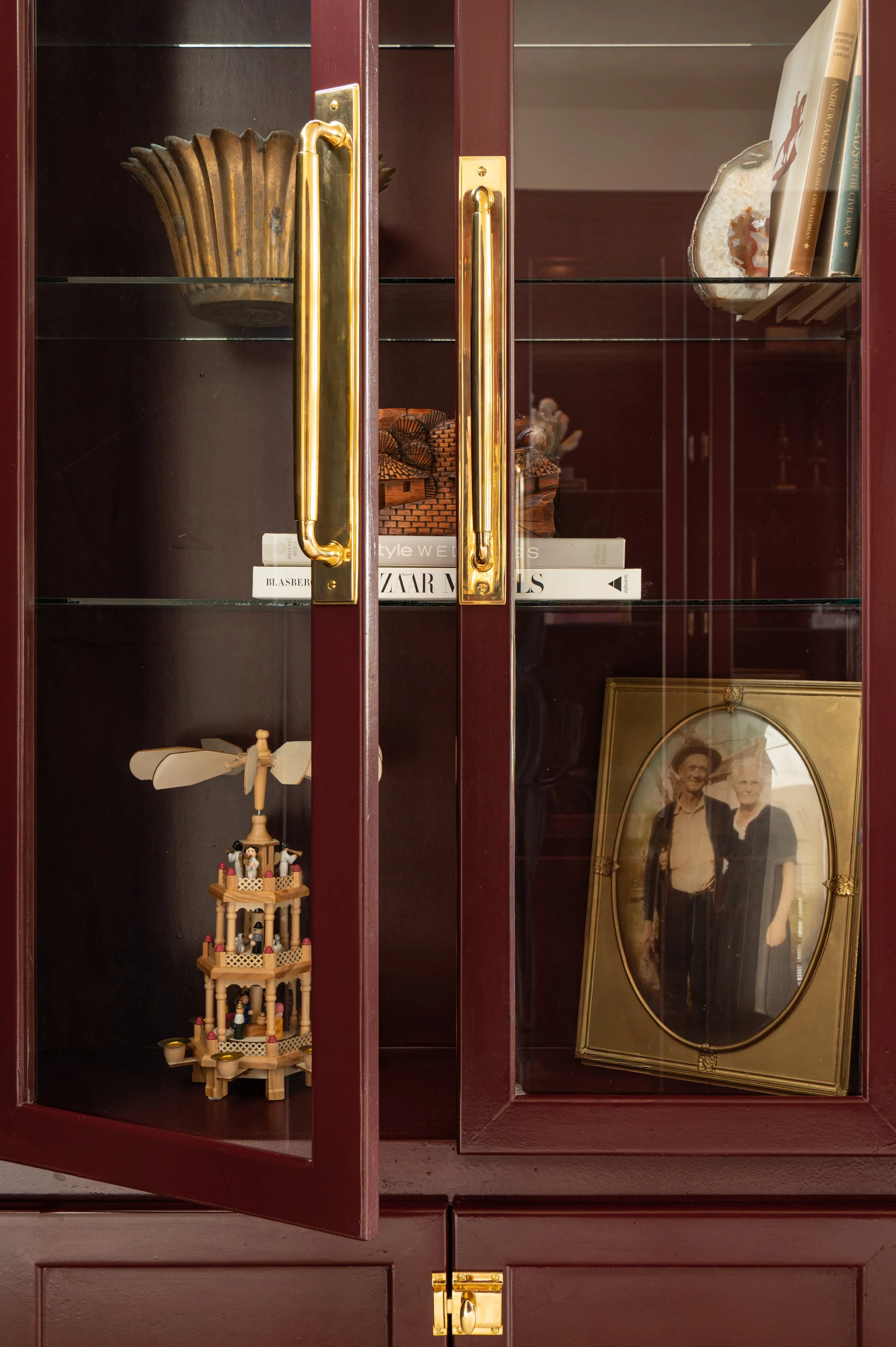 cabinet decoration in Houston Texas by Paula Dixon Design