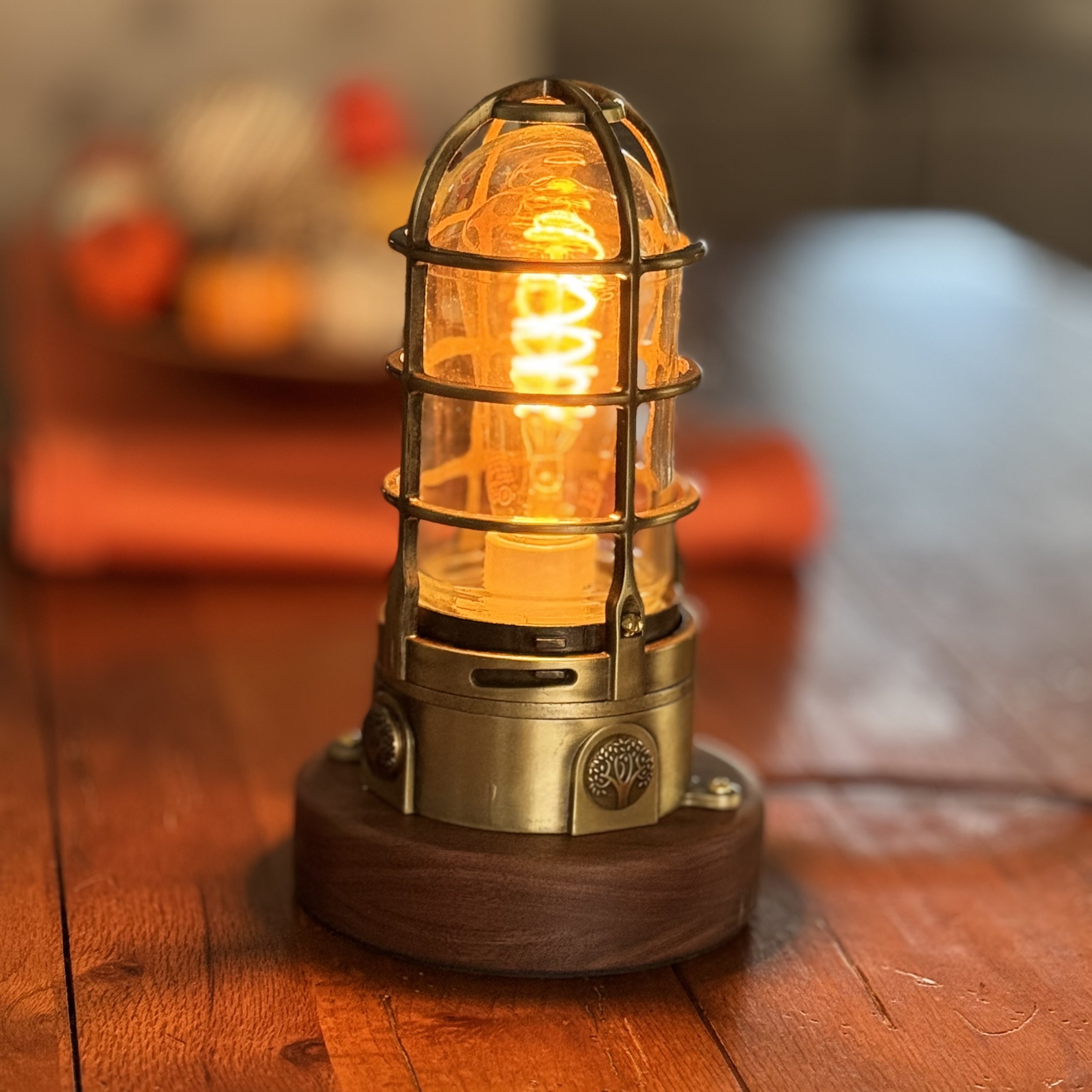 Vintage Antique Bronze Desk Lamp