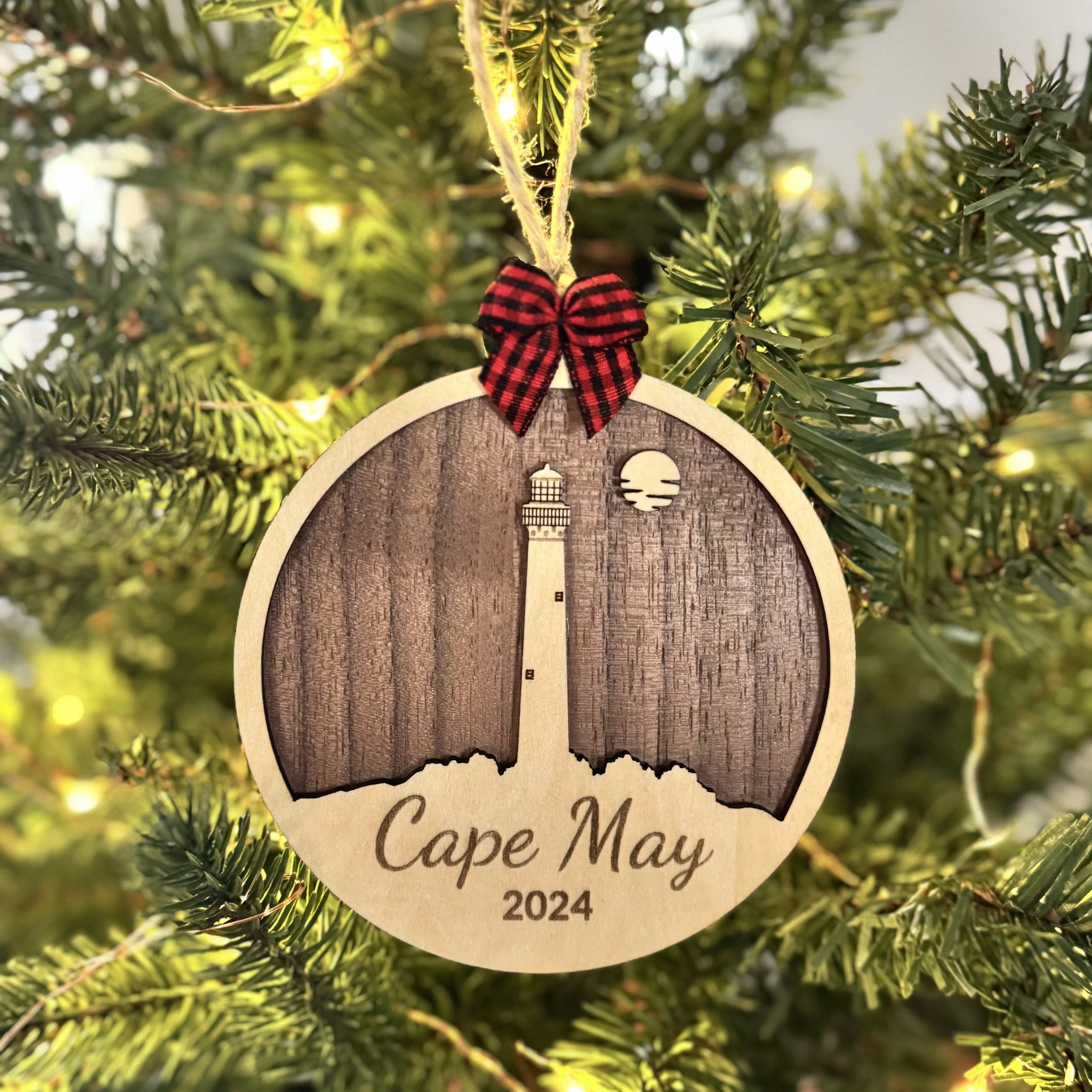 Cape May Lighthouse Holiday Ornament