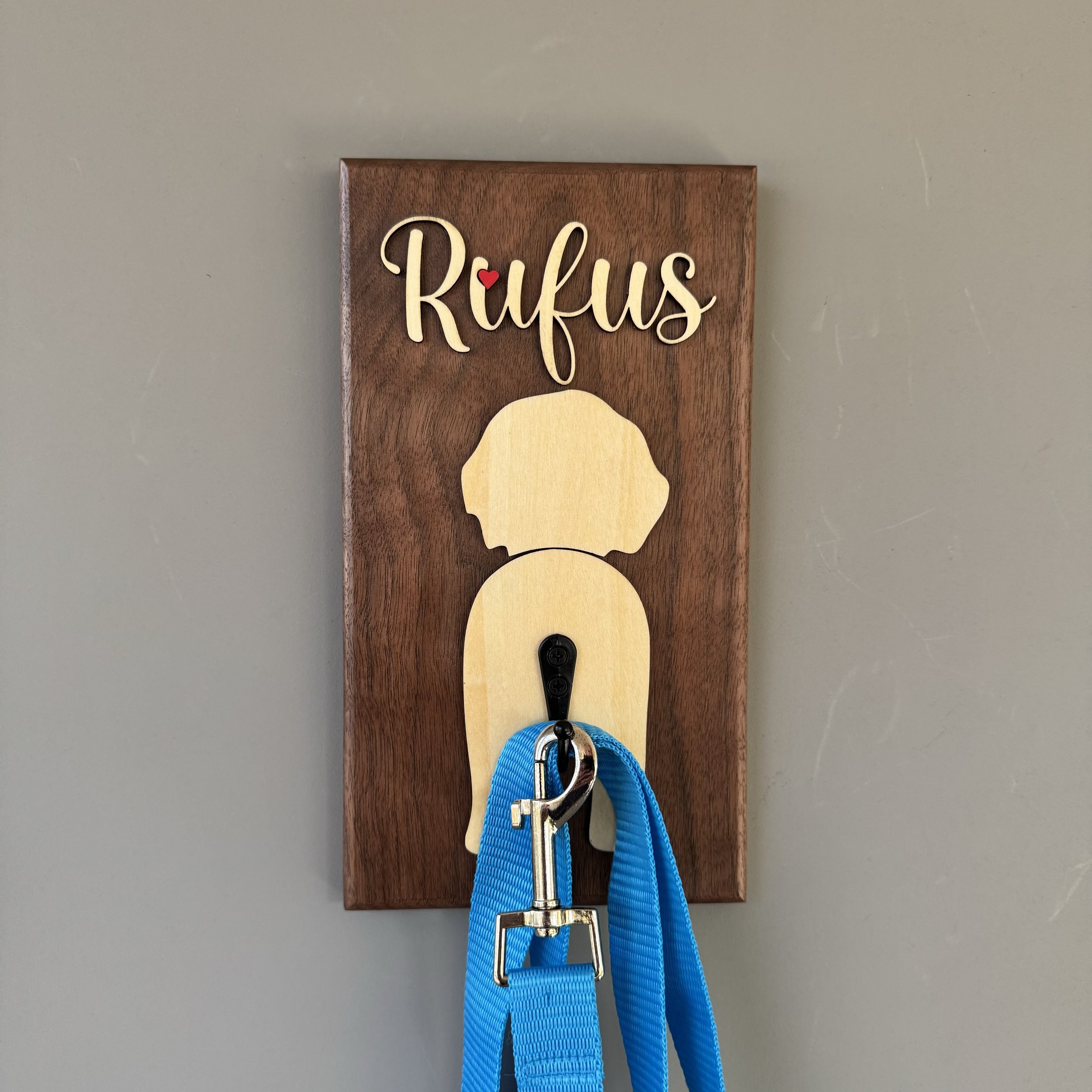 Personalized Leash Holder