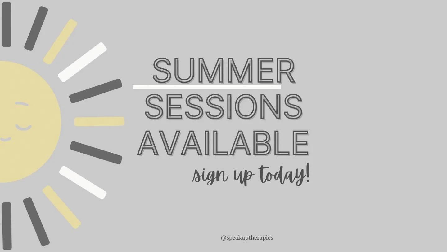 ☀️ Summer is just around the corner !! ☀️

Does your child receive speech, language and/or literacy services in their school that will be ending soon? Are you in need of someone to help support your son or daughter this summer so they continue to mak