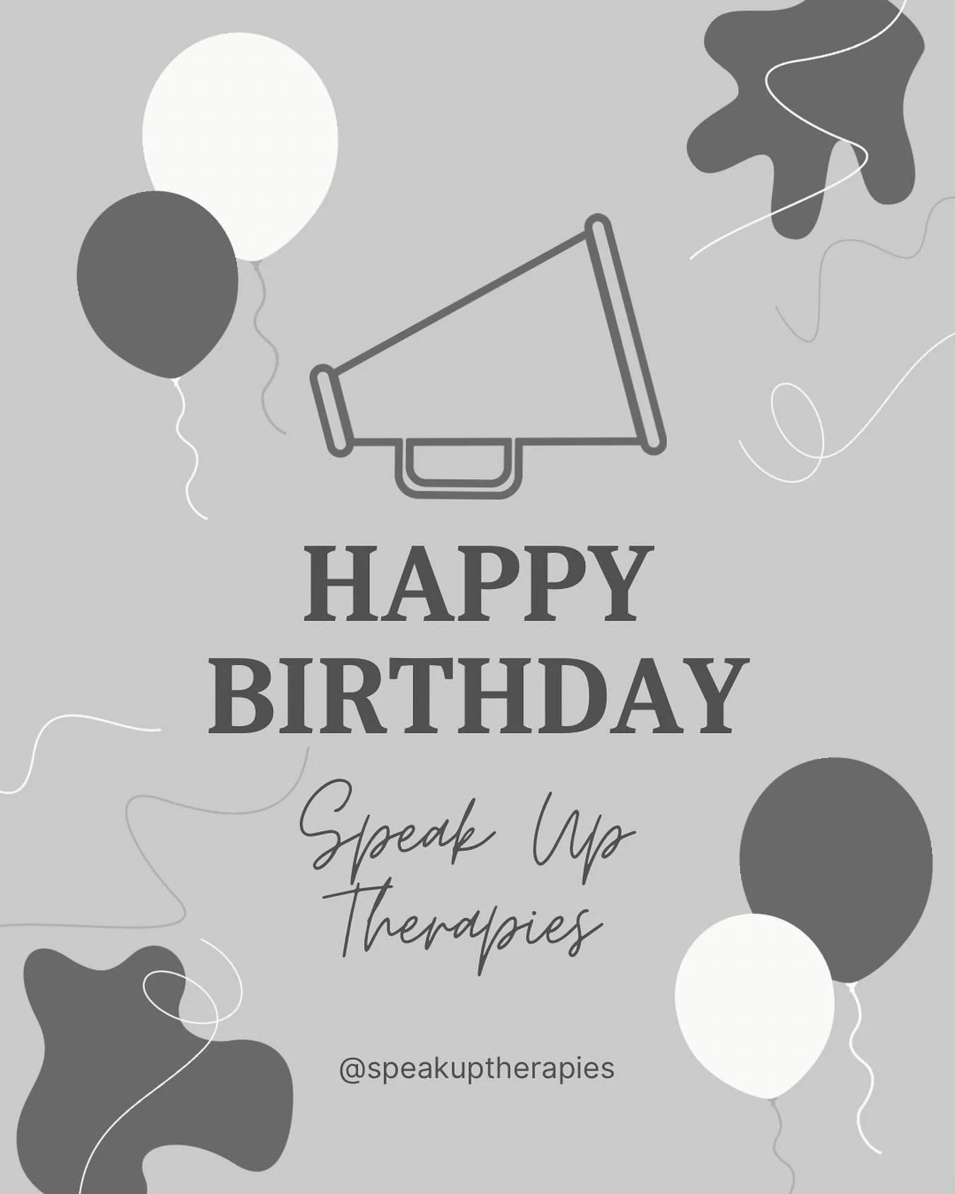 Happy birthday @speakuptherapies !! 🎈It&rsquo;s been one year since we signed the papers &amp; made it official! 

THANK YOU to all the families who believed in us &amp; have helped make it happen! We love you! 

#happybirthday #speechpathology #spe