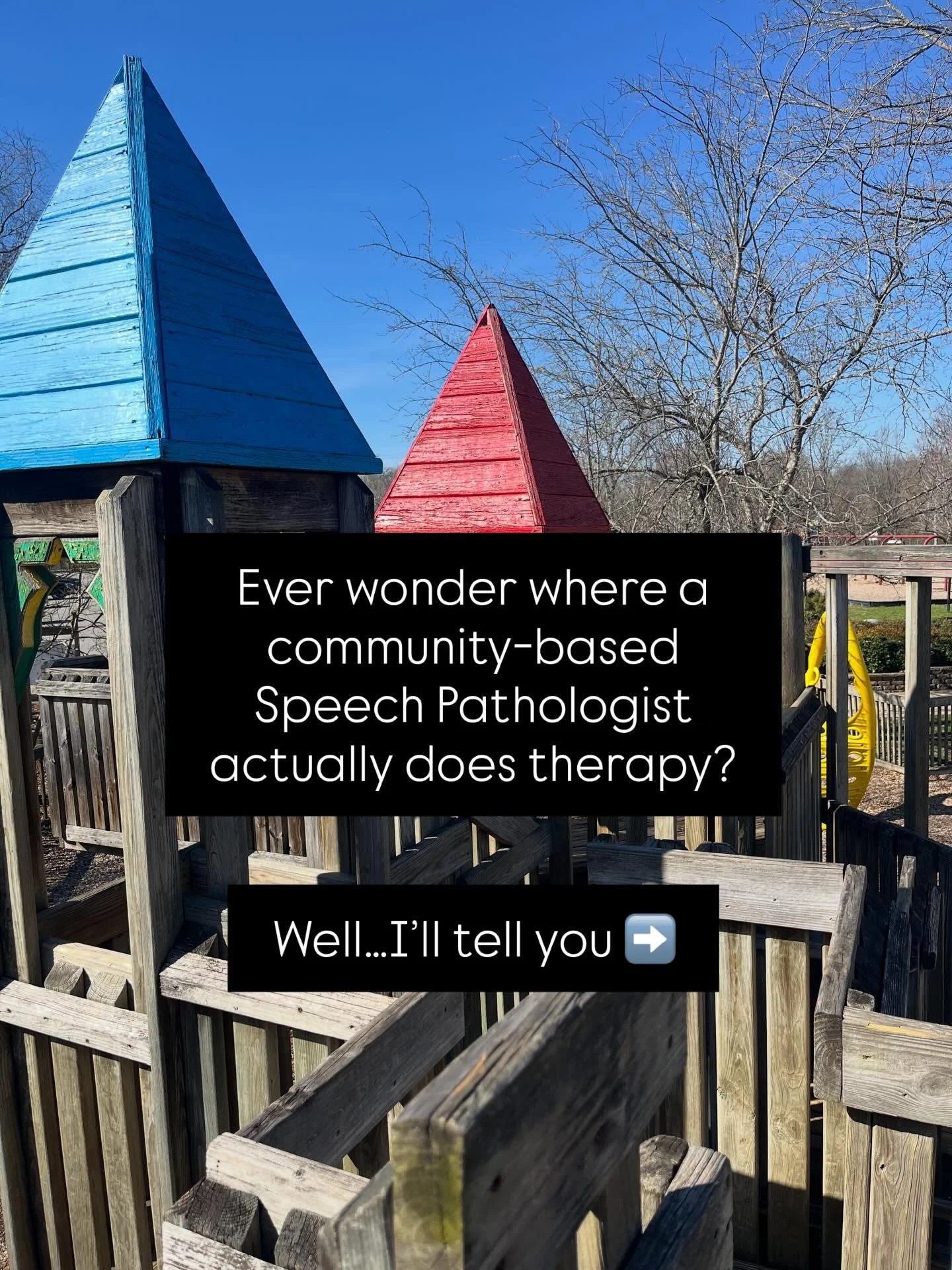 People ask me all the time where I actually do speech therapy as a community-based Speech Pathologist &amp; to be honest the list is endless! 

My favorite place to do speech therapy is where my patient feels the most comfortable &hellip; whether tha