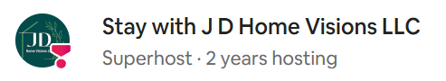 JD Home Visions LLC Superhost Status