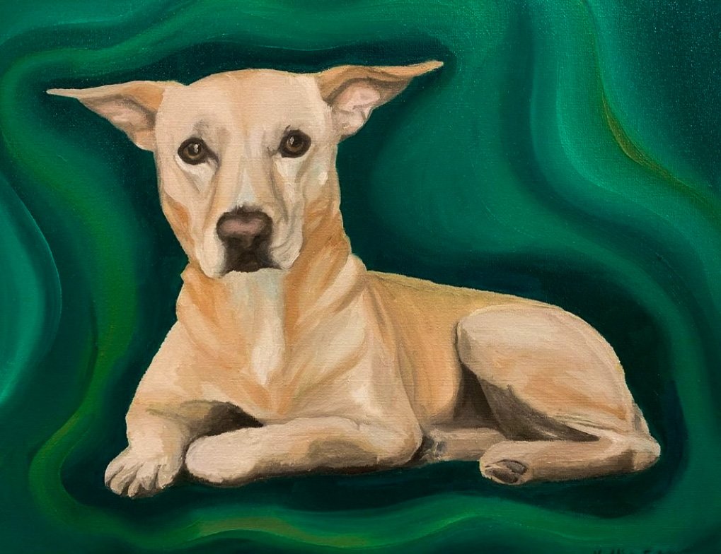 Pet Portrait, 2021, Oil on canvas