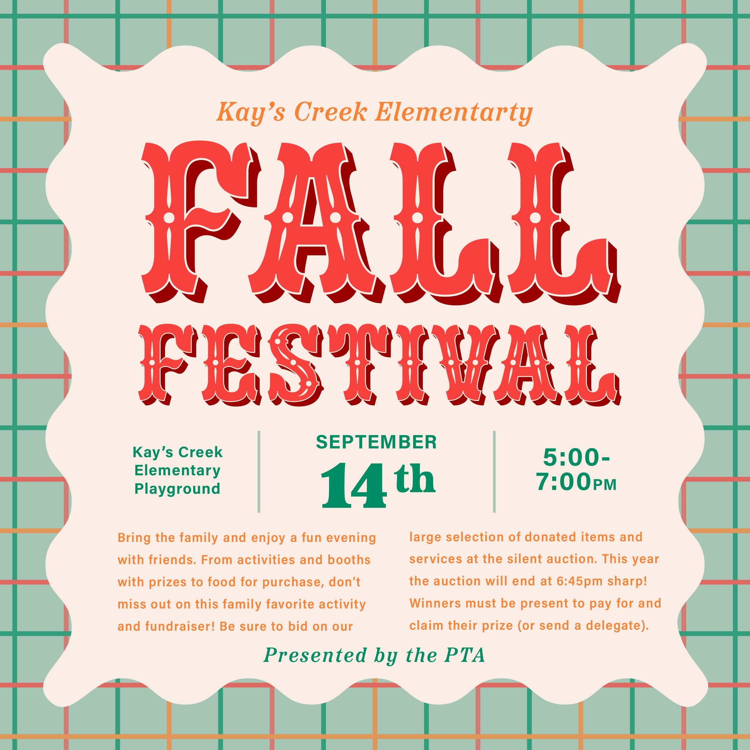 Fall Festival - Activity Wristband