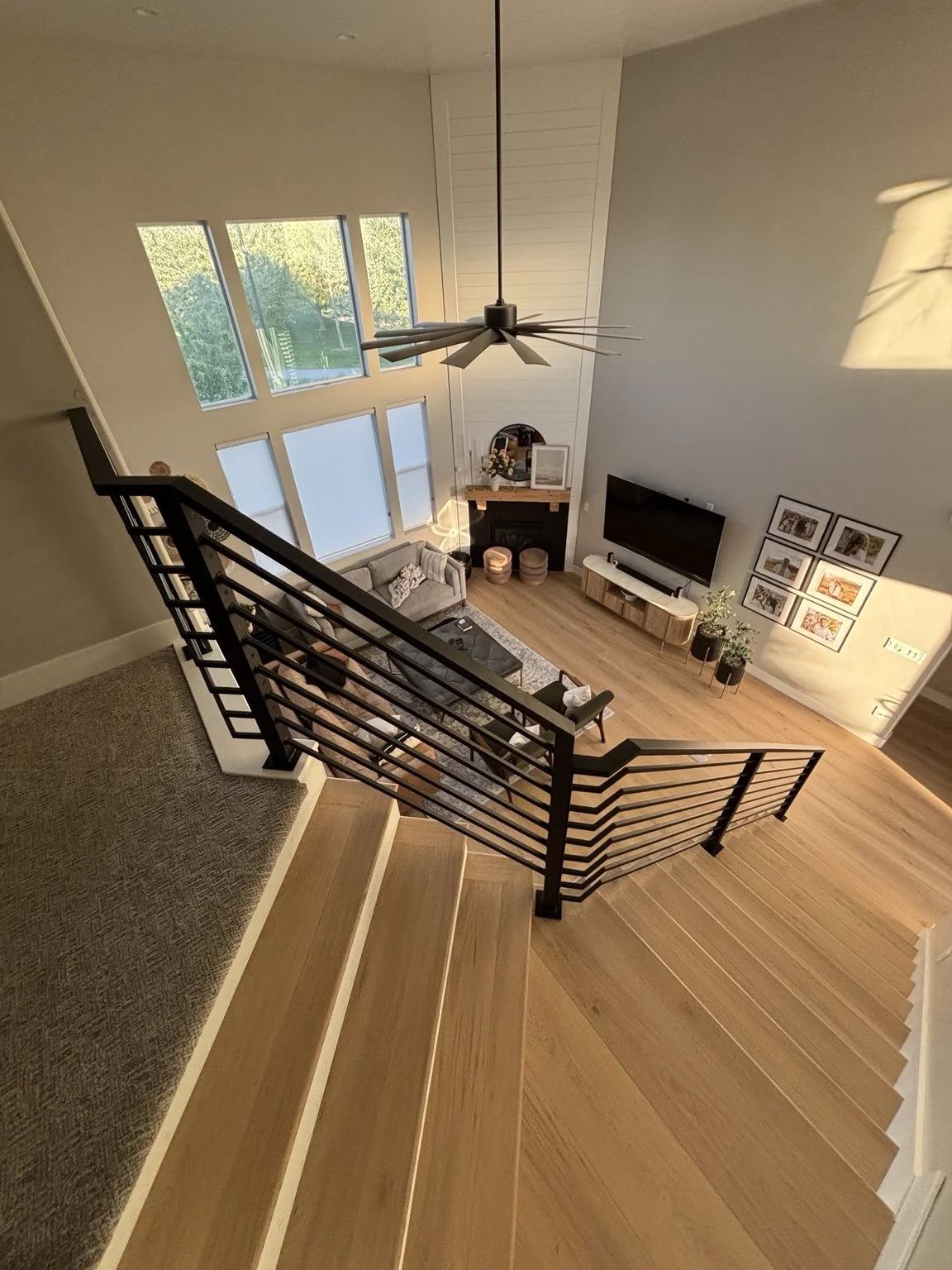 Custom horizontal metal railing in Utah — Elite Metal Work UT