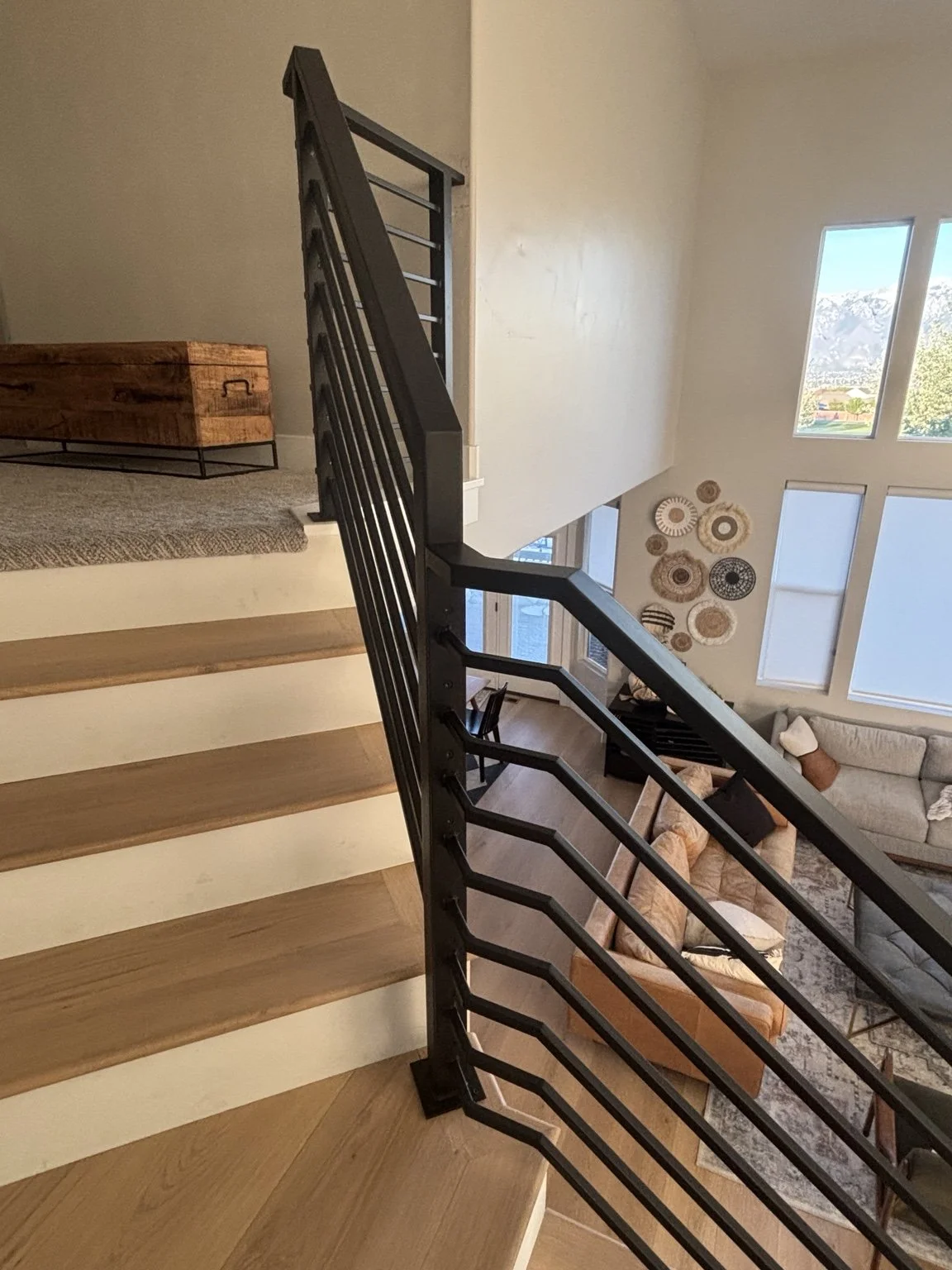 Custom horizontal metal railing in Utah — Elite Metal Work UT