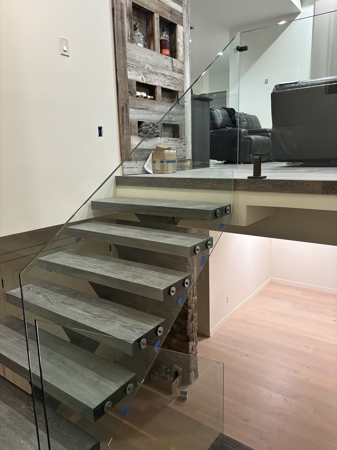 Custom floating staircase in Utah — Elite Metal Work UT