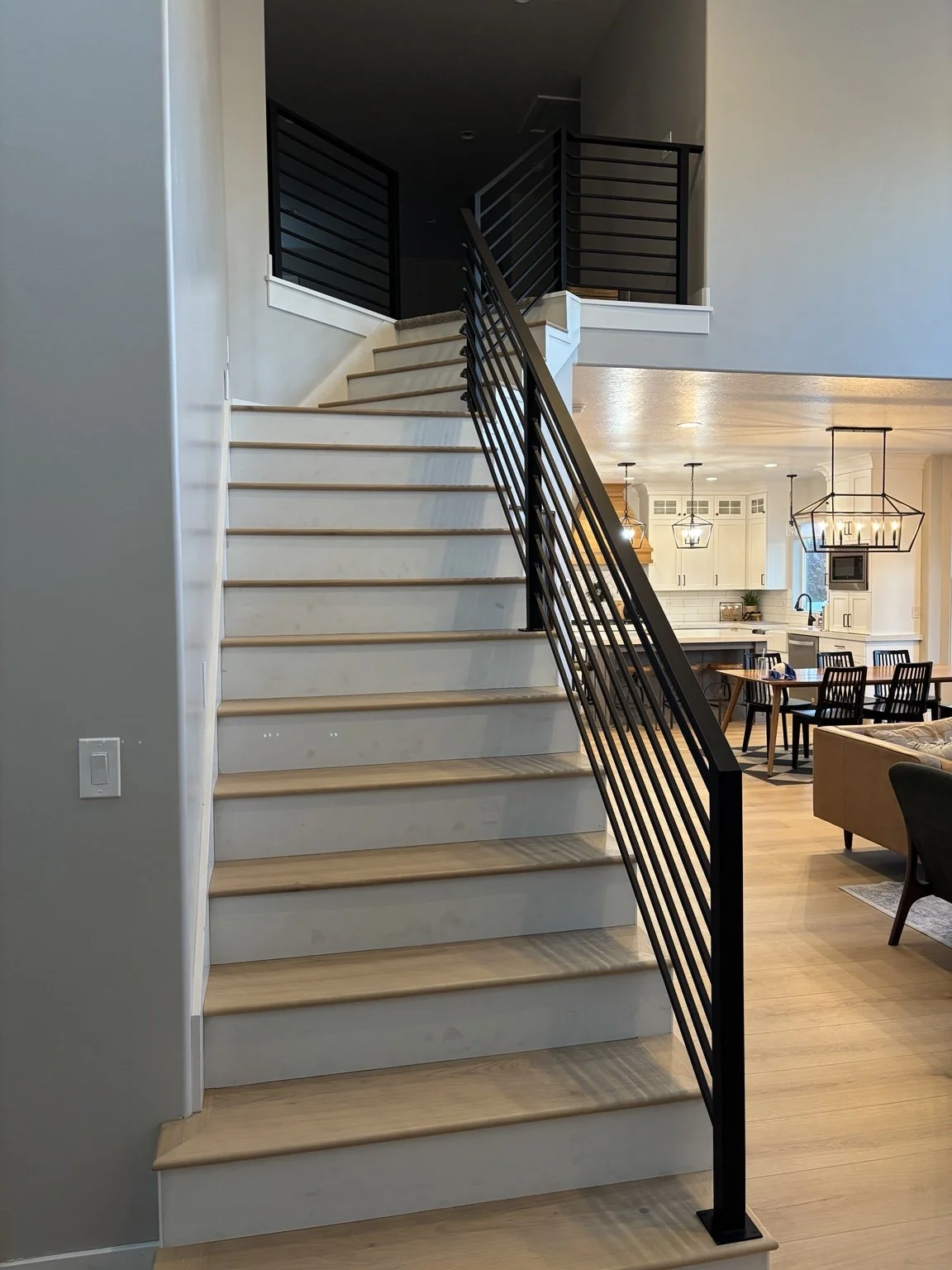 Custom horizontal metal railing in Utah — Elite Metal Work UT