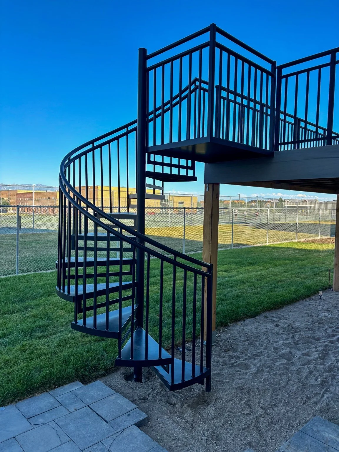 Custom spiral staircase in Utah — Elite Metal Work UT