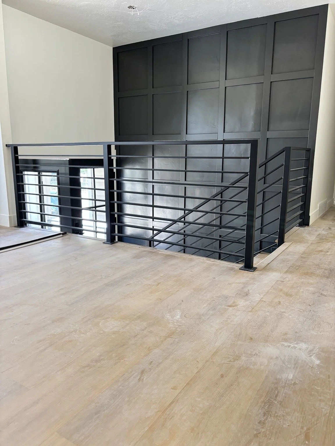 Custom horizontal metal railing in Utah — Elite Metal Work UT