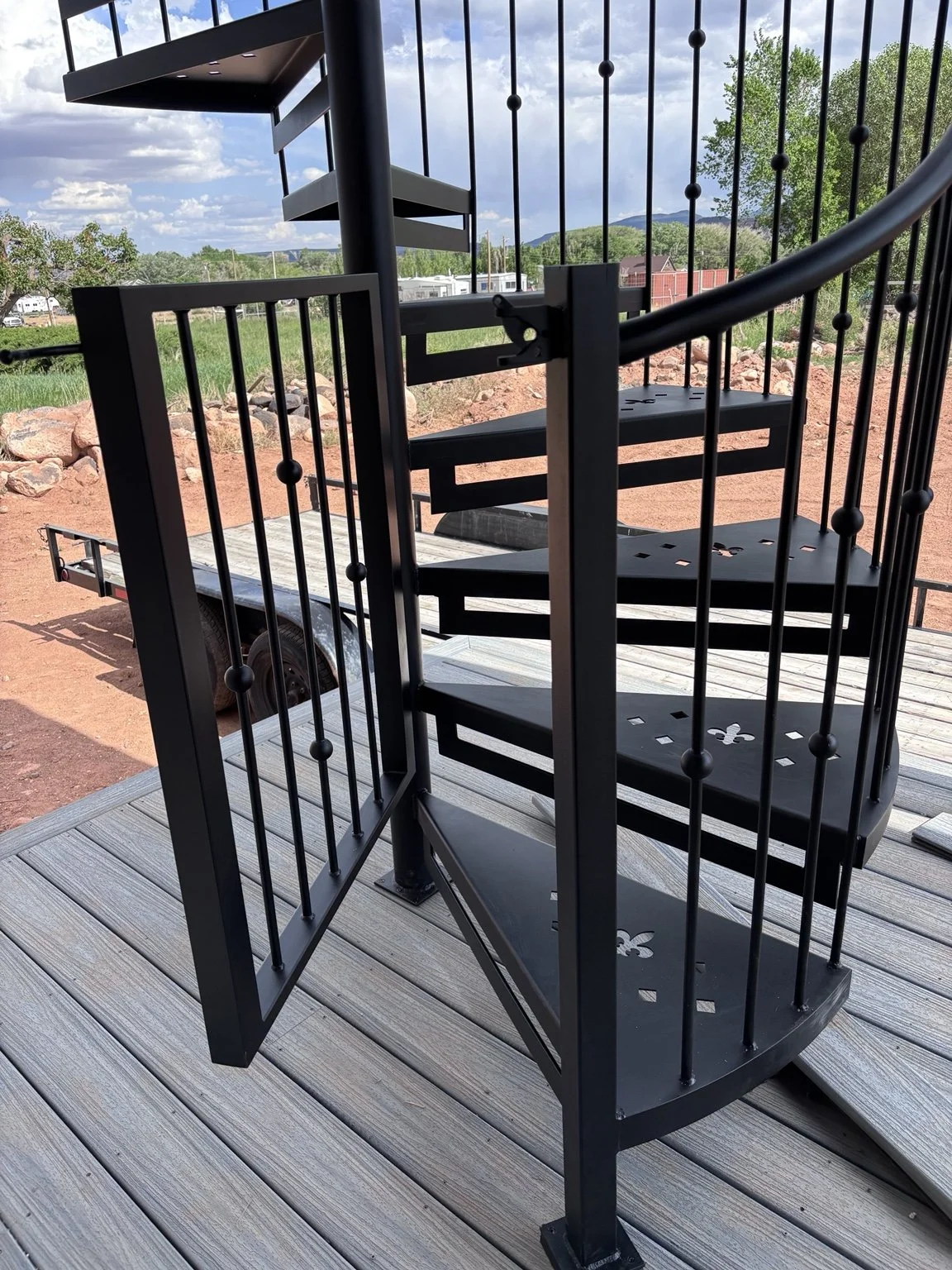 Custom spiral staircase in Utah — Elite Metal Work UT