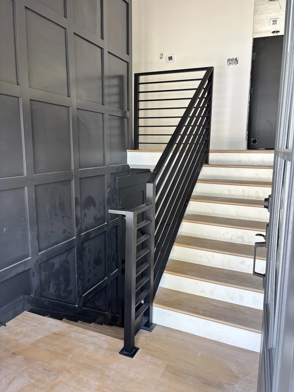 Custom horizontal metal railing in Utah — Elite Metal Work UT