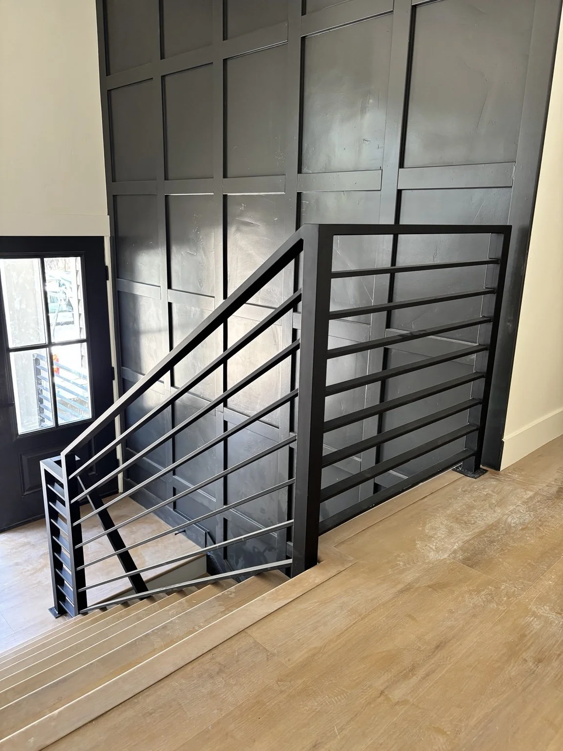 Custom horizontal metal railing in Utah — Elite Metal Work UT