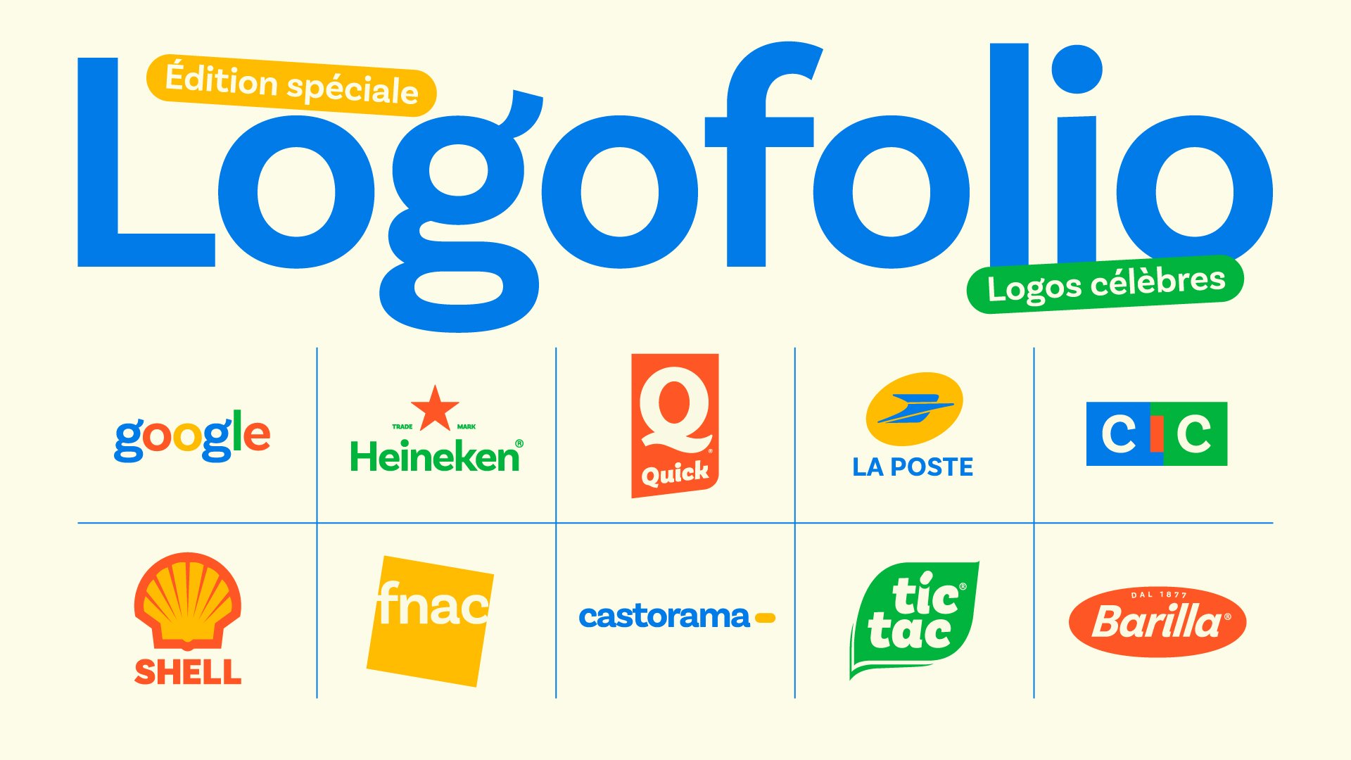 Logofolio spécial marques célèbres