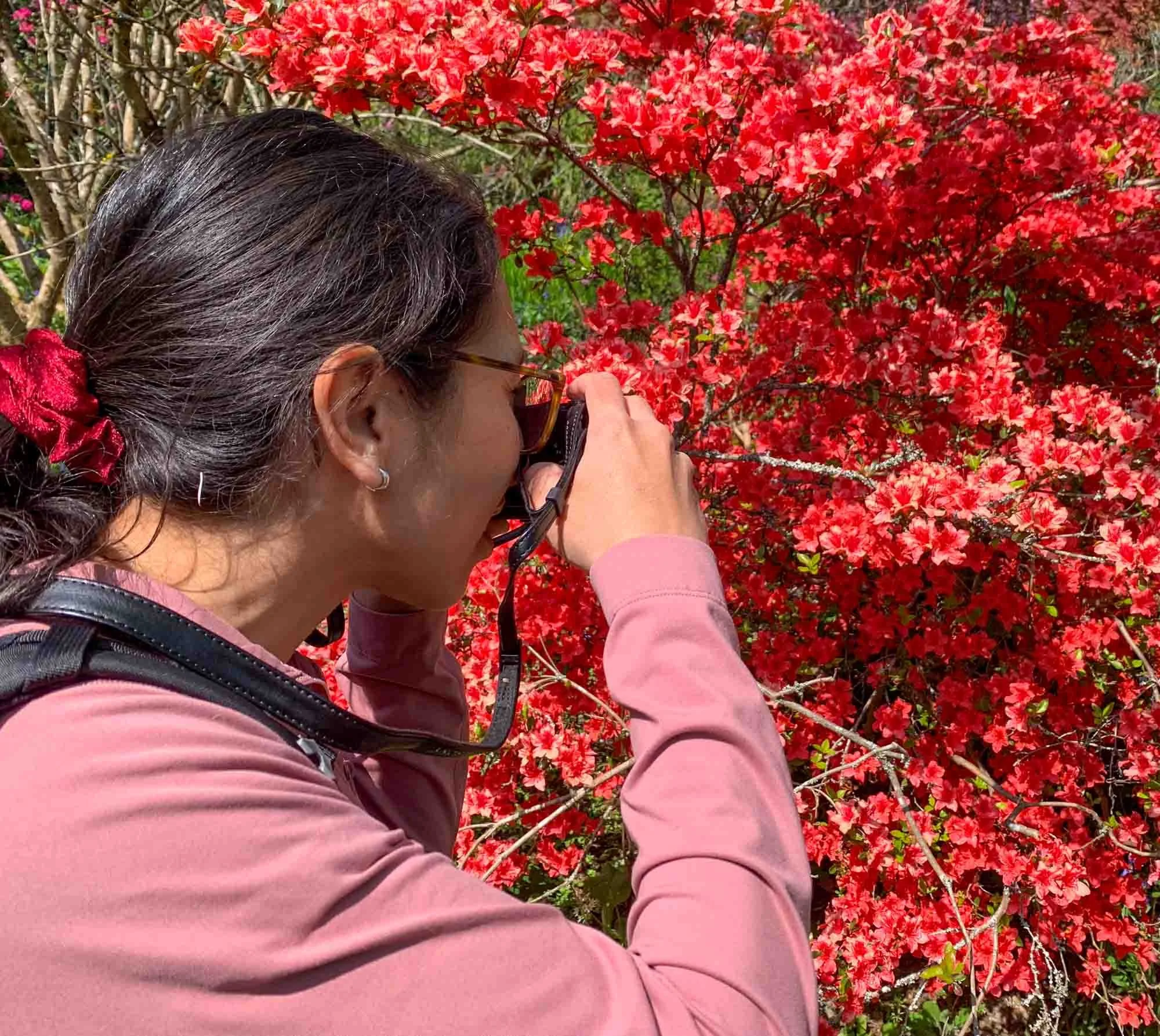 Alba Croci having 1-2-1 photography tuition with her Sony Cyber-shot RX100 Mark V Bridge Camera