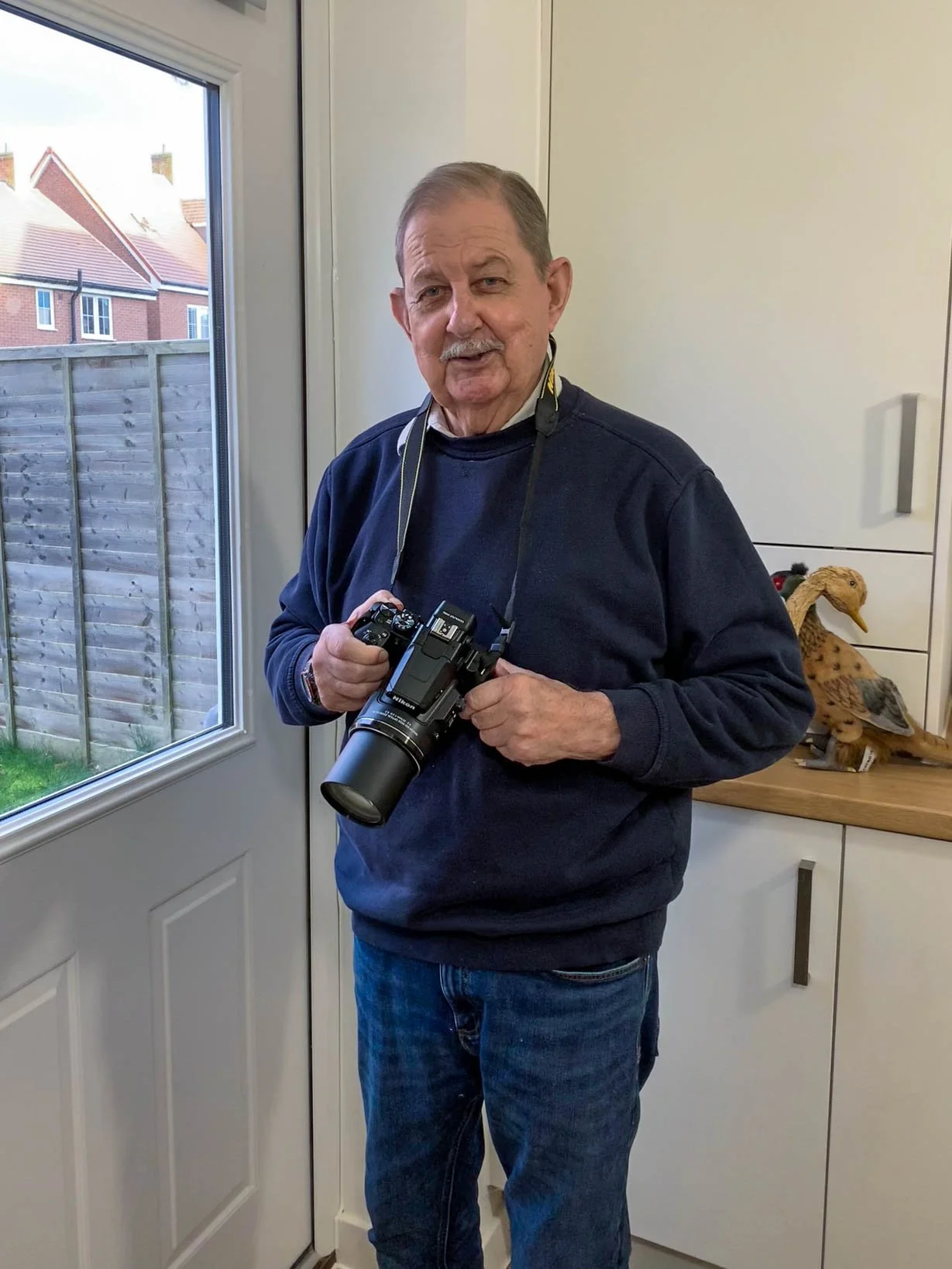 Mike Douglas having 1-2-1 photography tuition with his Nikon P950