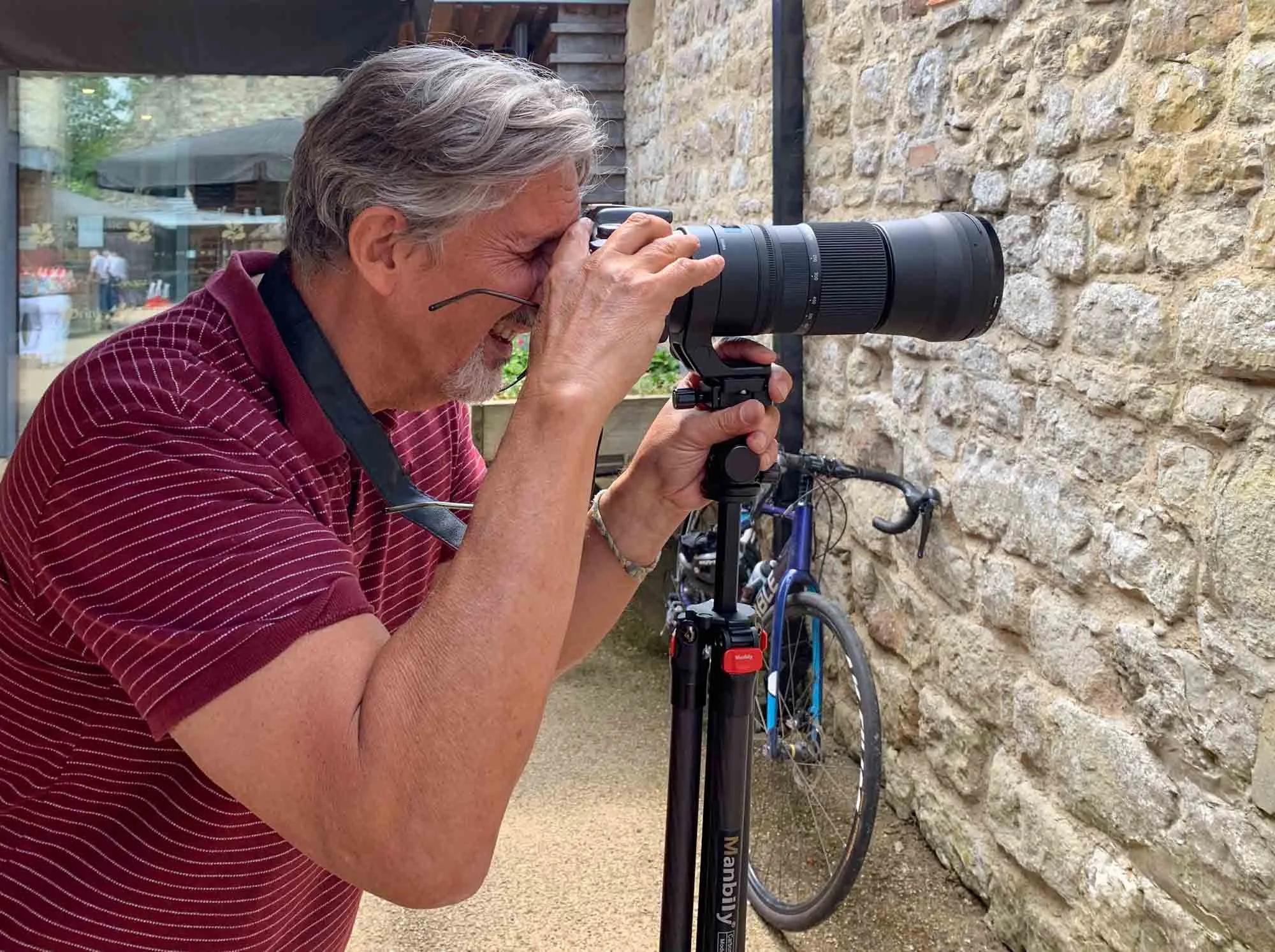 Russell Maybury having 1-2-1 photography tuition with his Canon EOS 2000D