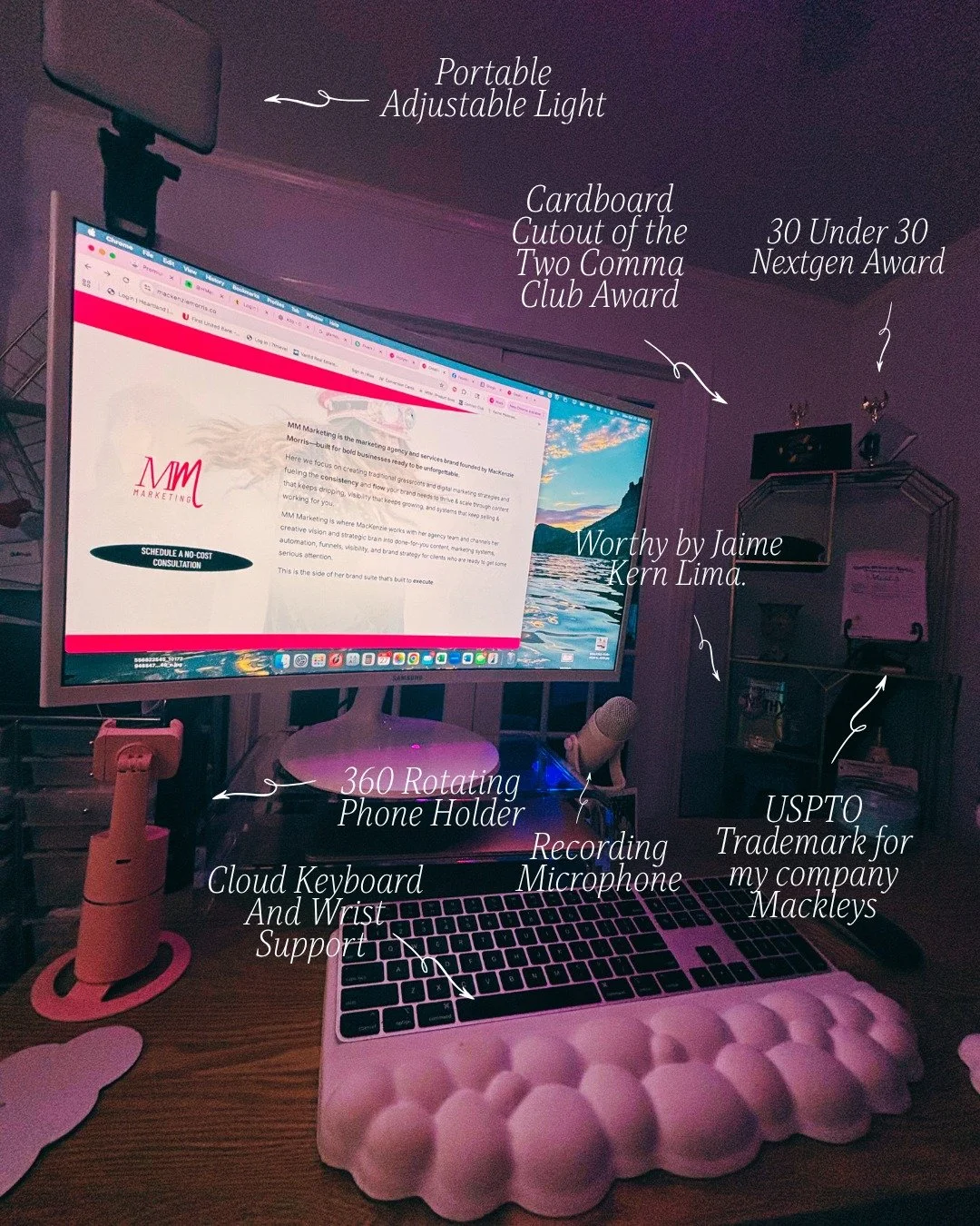 To walk into my office is to walk into my past, my present, and my future all at once.

it's a place to get to see the journey I've walked these past 10 years. It's where I get to exist in my most fully expressed form because it's all mine. It's a ro