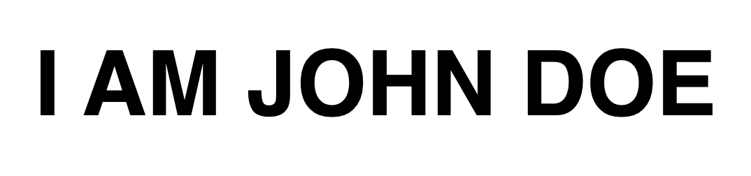 i am john doe