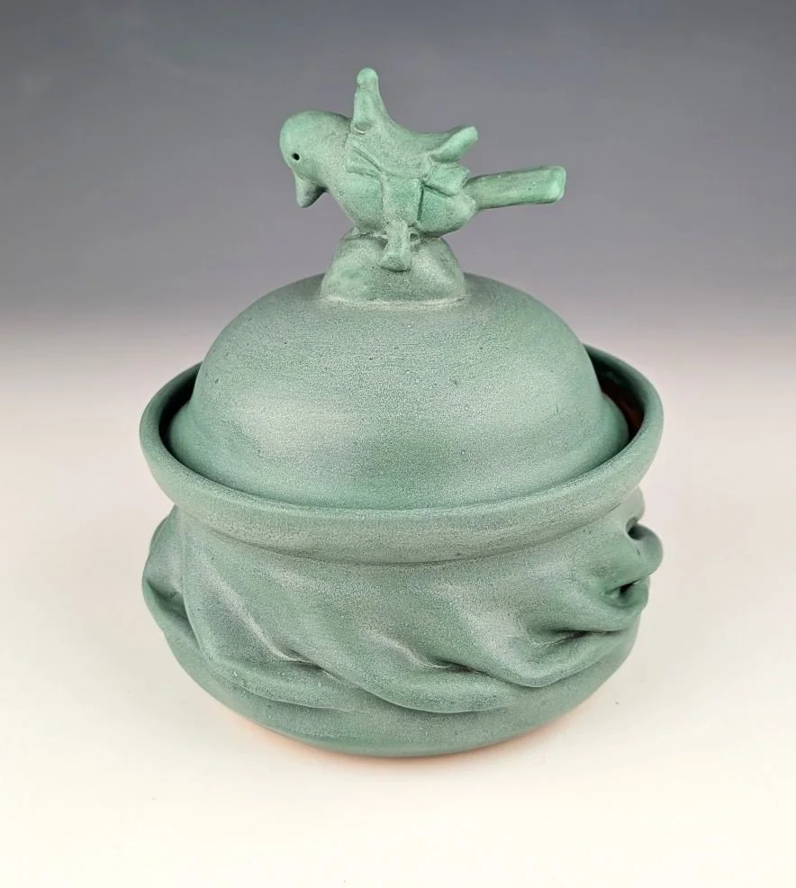 on page 5-26-26 #28- Green Western Wing Ranger Covered Jar.jpg