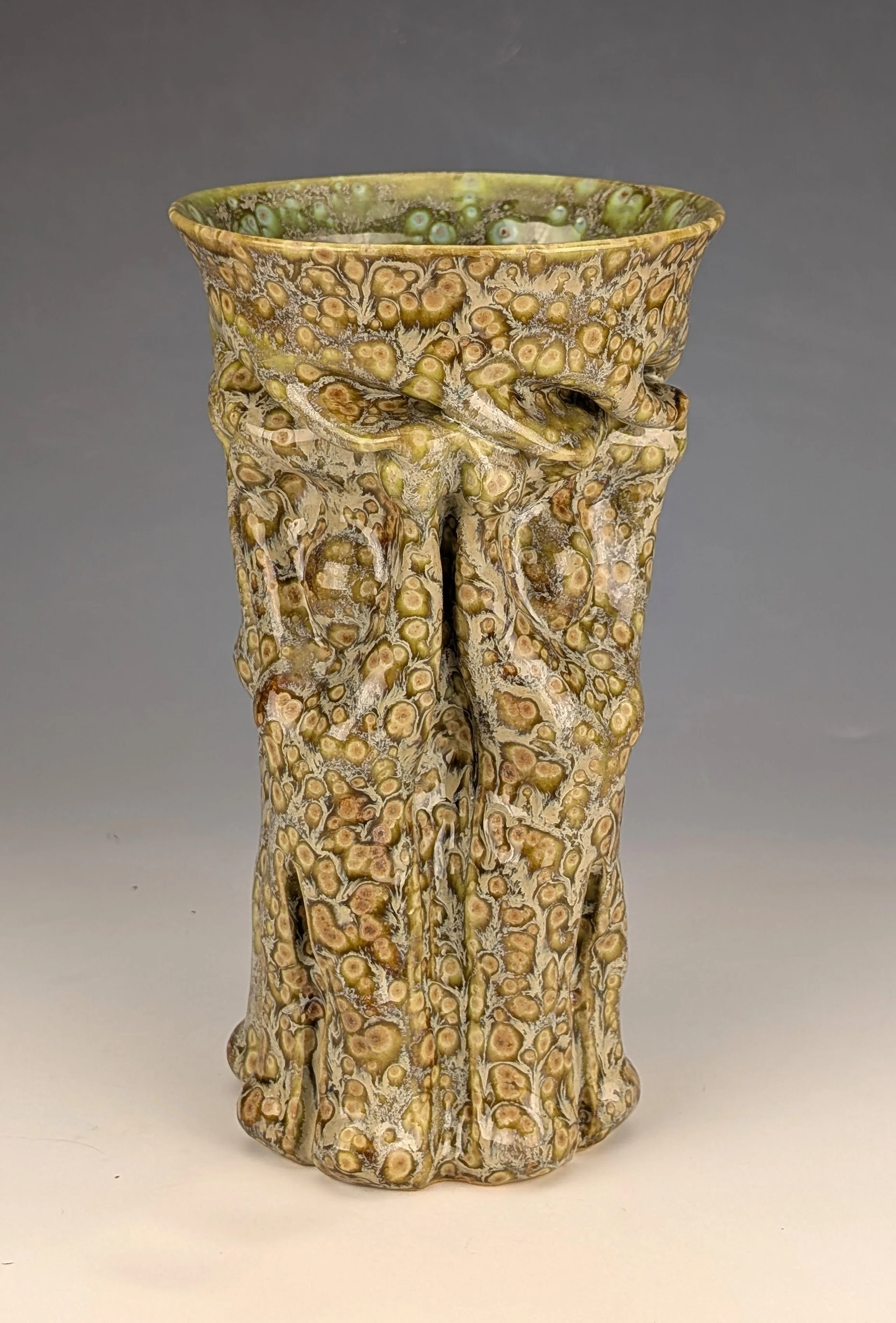 on page 5-26-26 #31- Up,lifting Ladies Vase Spotted Green.jpg