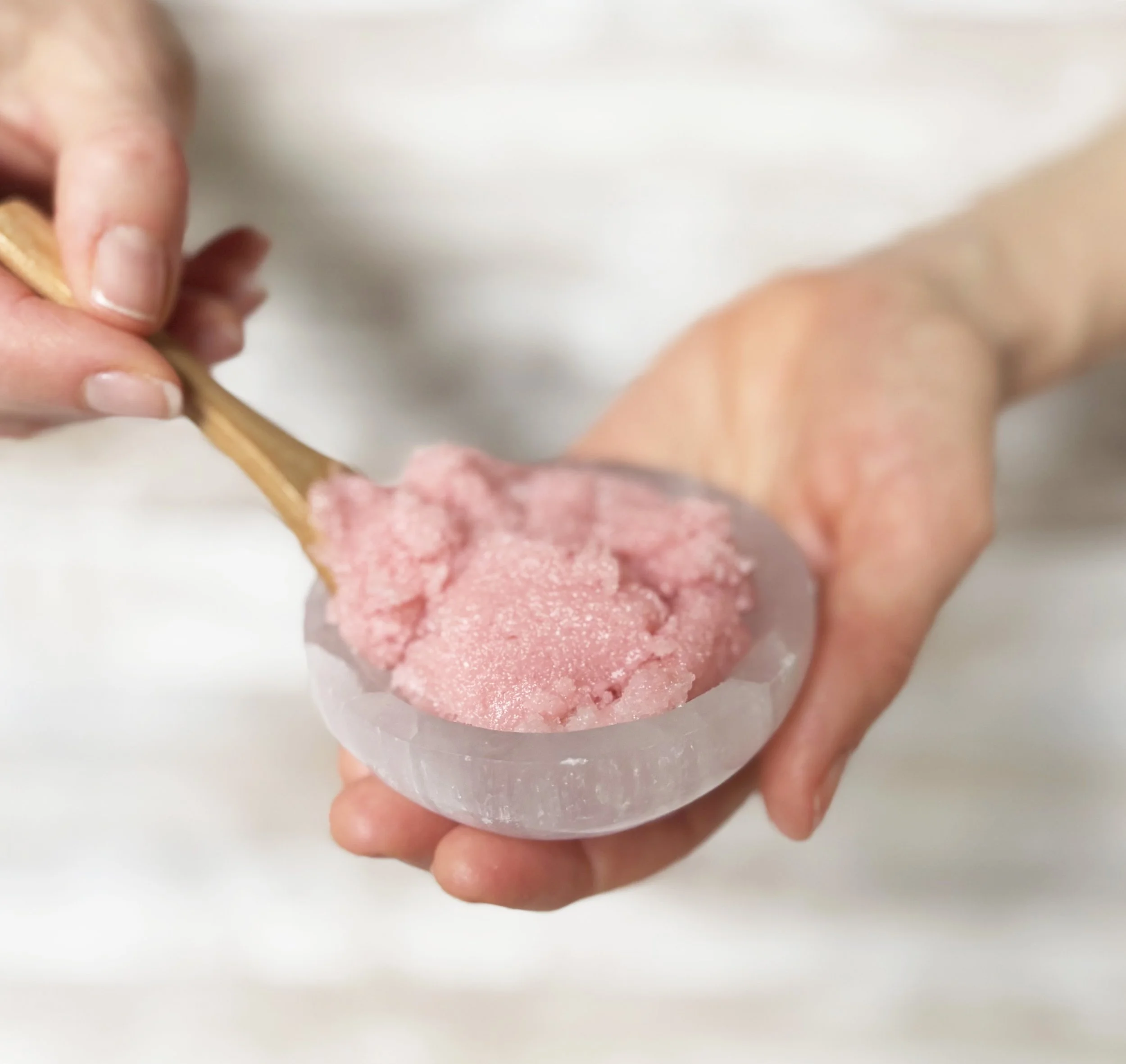 Pick scrub in crystal bowl.jpg