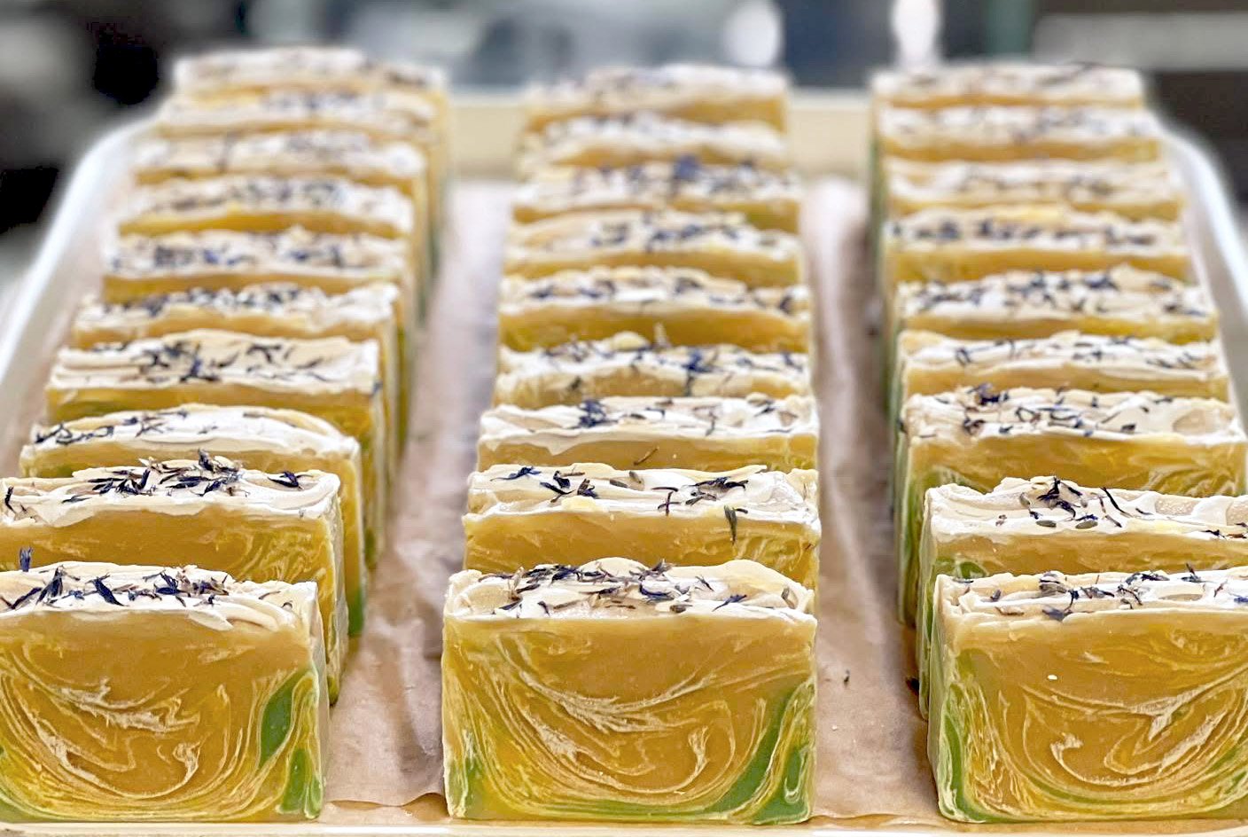 Lavender and Lemongrass soap on tray.jpg