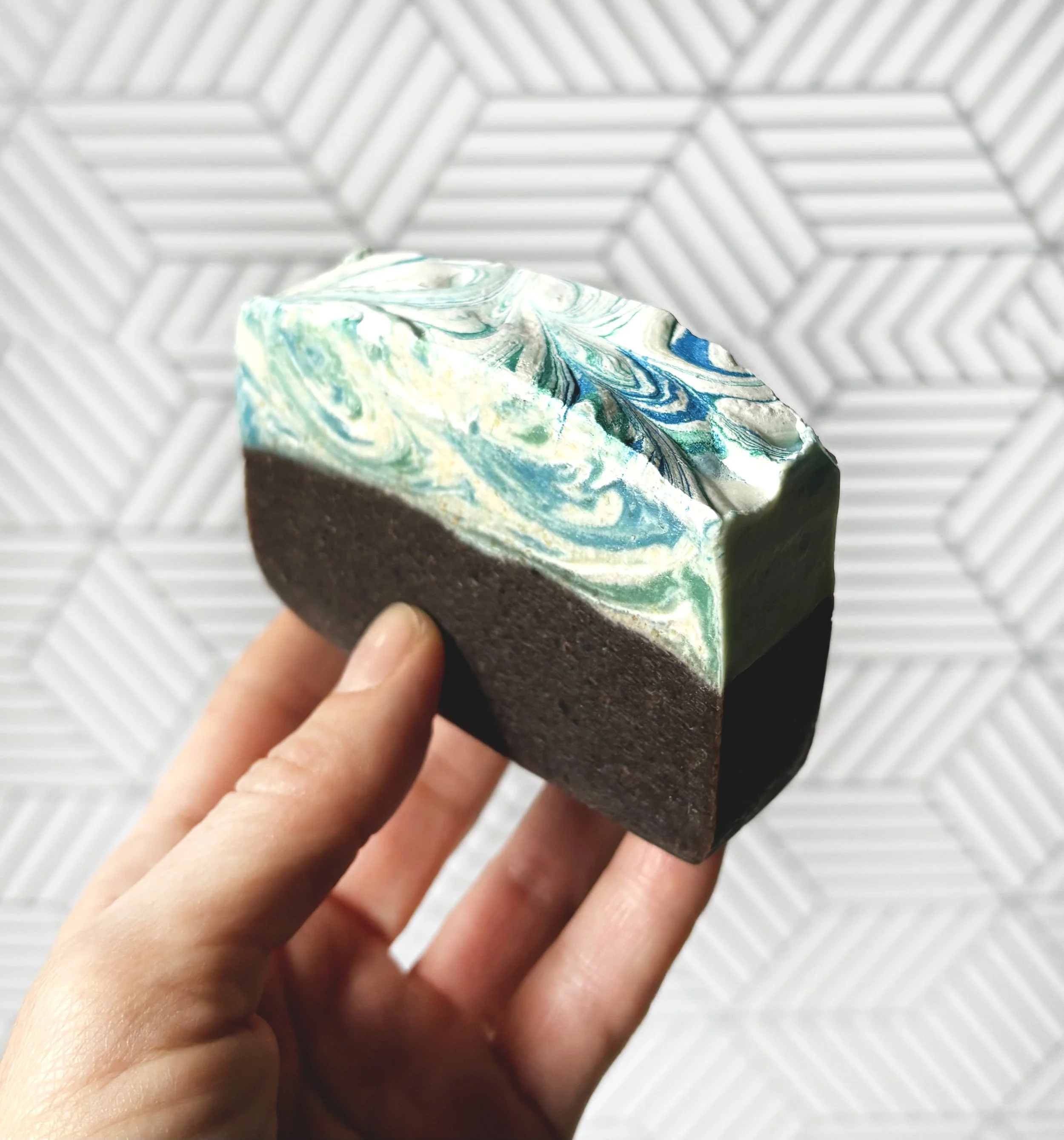 Blueberry soap in hand.jpg