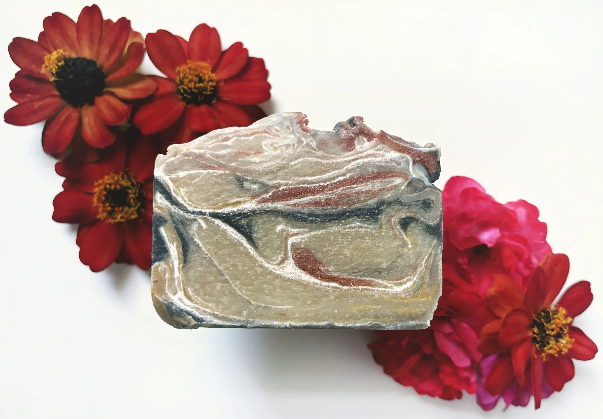 Mayan gold soap with flowers.jpg