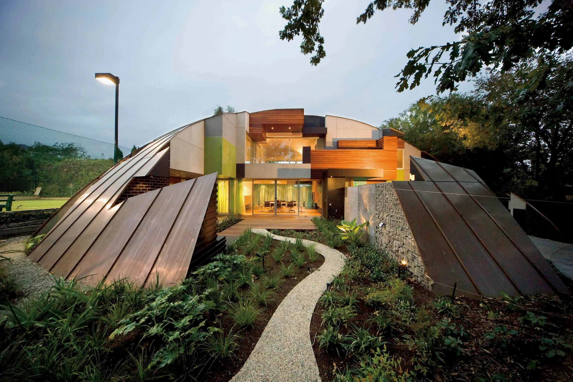 Integral Roofing Facades Custom Aluminium Zinc Copper Standing Seam Metal Photo Inspiration