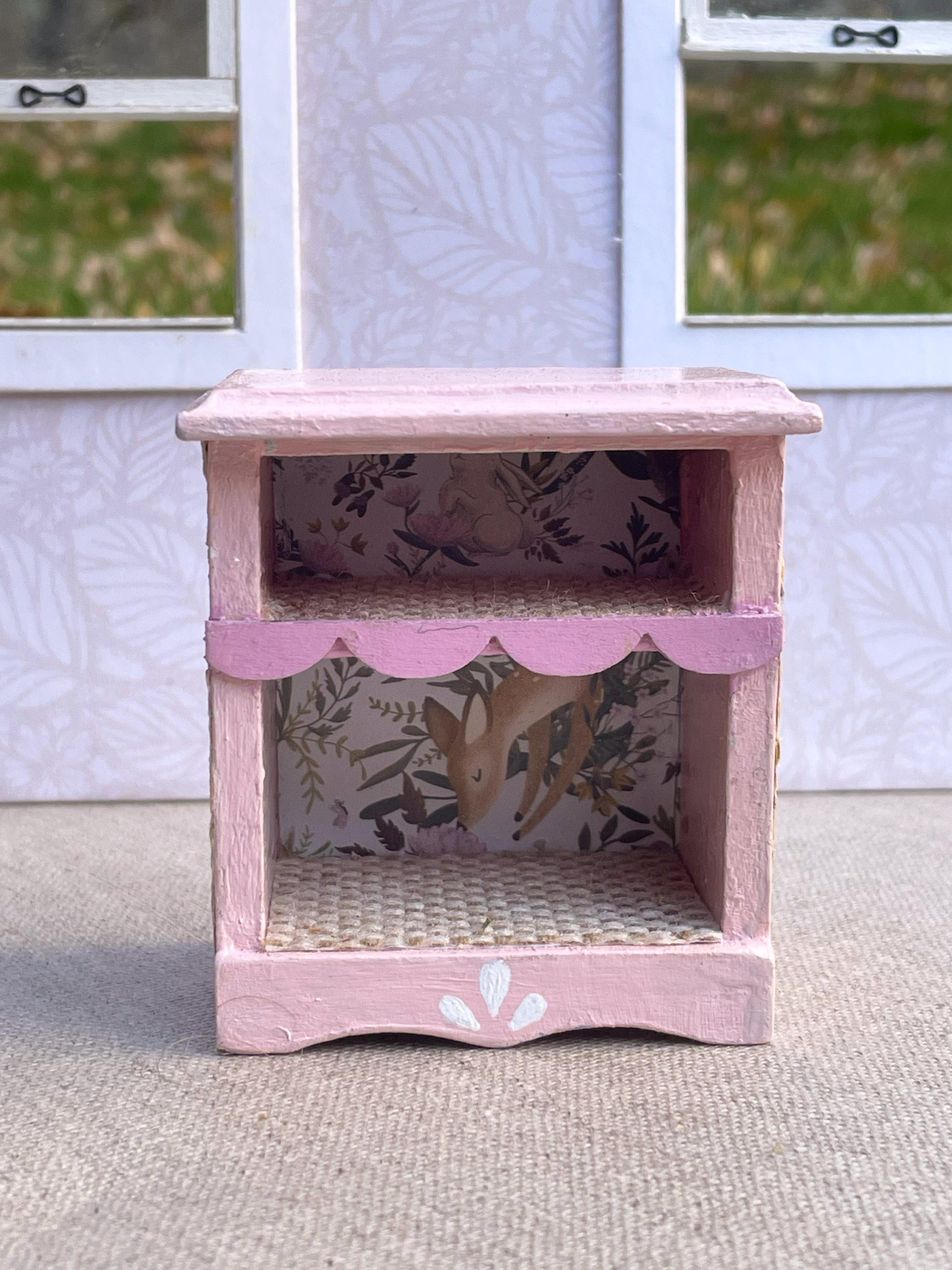 Cabinet, redesigned and painted 